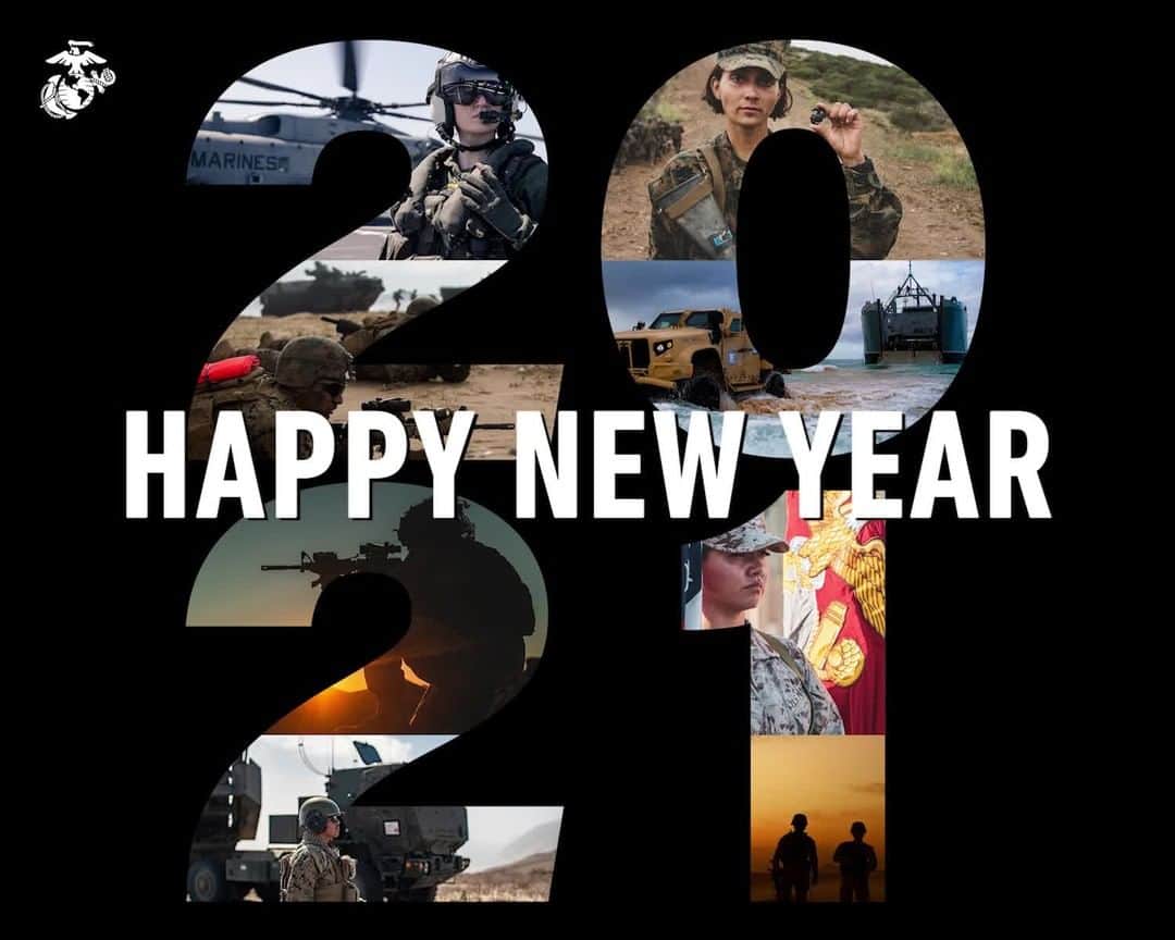 のインスタグラム：「Hello, 2022 🎉  Happy New Year, Marines!  #USMC #happynewyears #happynewyears2022」
