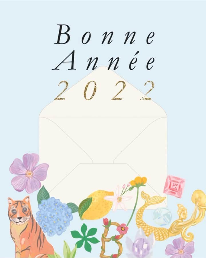 レネレイドのインスタグラム：「La Maison Les Néréides vous souhaite de passer une très belle année 2022.  - La Maison Les Néréides wishes you a wonderful 2022. - #Lesnereides #Lesnereidesparis #Costumejewellery #Frenchjewellery #Creativejewellery #Handenamelling #happyny #ny #bonneannée #new #2022」