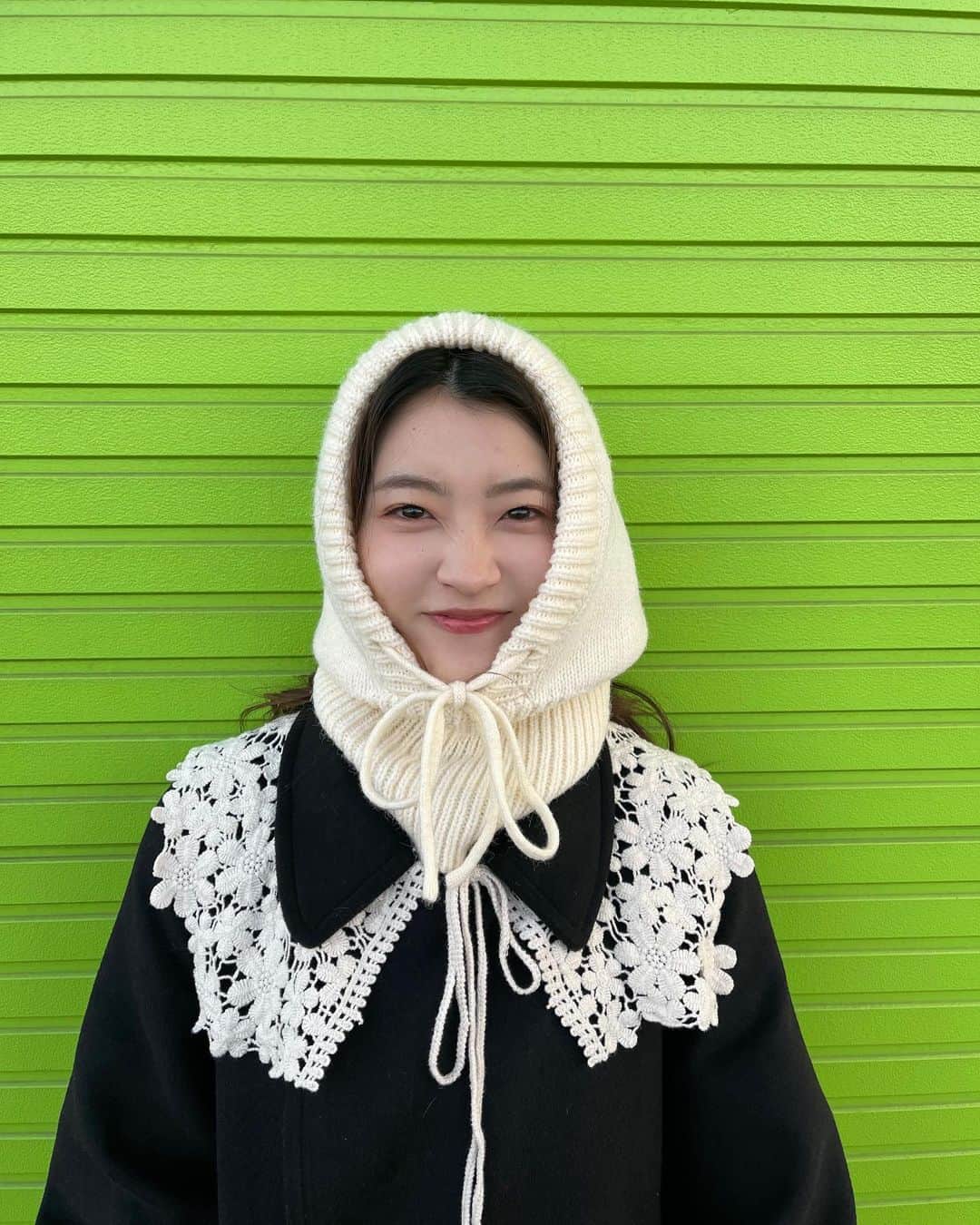 吉永アユリのインスタグラム：「あけまして おめでとう ございます  時間差です🐯  今年もこんな吉永をどうぞ よろしくお願いします🐯💜  (コート襟ついてるの！かわいくない？)」