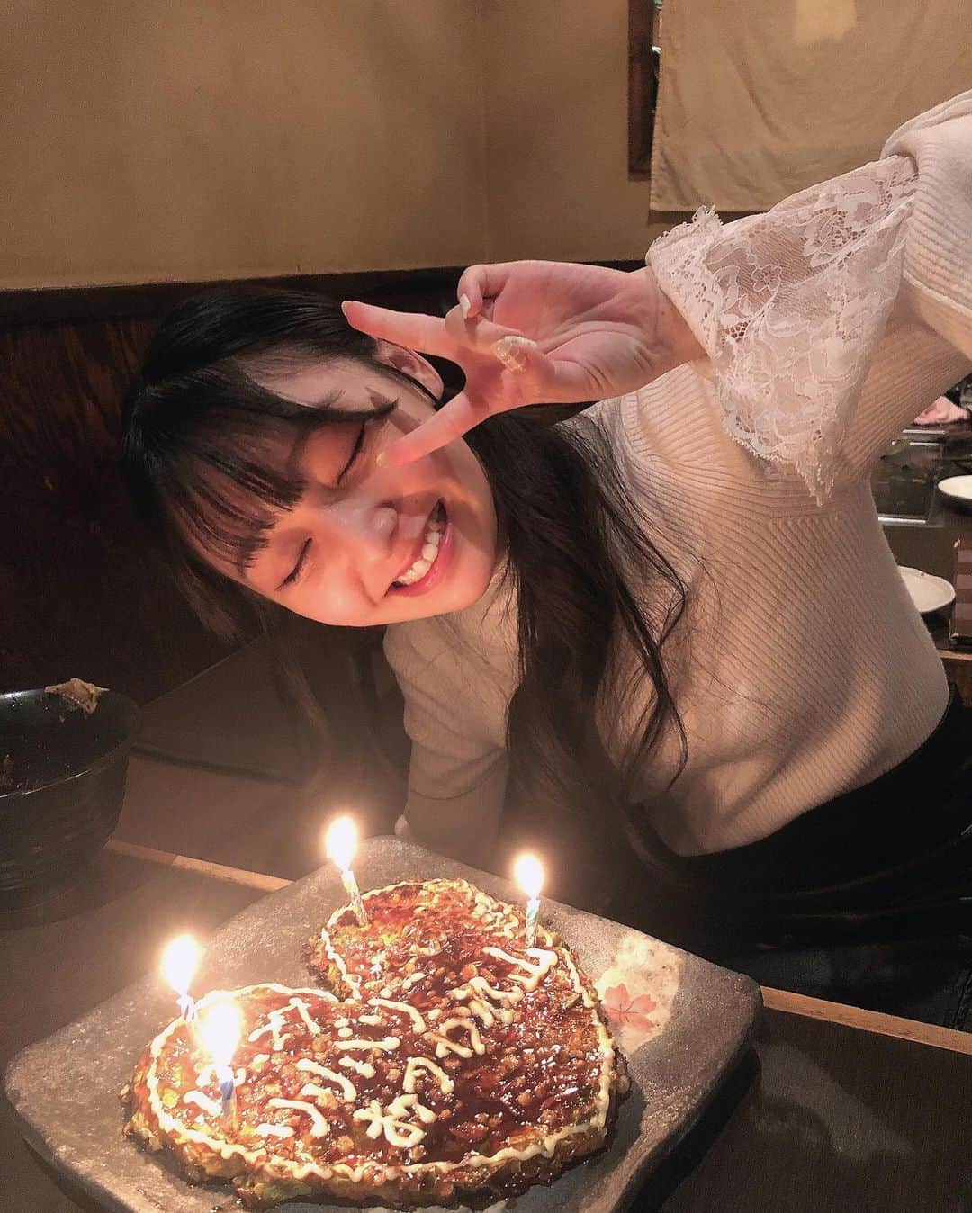 尾野寺みさのインスタグラム：「⁡ ⁡ ⁡ ⁡ 忘年会でこのお好み焼きサービスしてくださったんやけど、本当に美味しすぎて1人で一枚食べました✨ ⁡ ⁡ お店の方、SNSを見てくださってるみたい❤︎ ⁡ ありがとうございます😊 ⁡ ⁡ #お好み焼き #忘年会 #居酒屋 #サプライズ #サービス #年末 #リリバリ #アイドル #ワンマン  #ライブアイドル #19 #02 #idol #asiangirls」