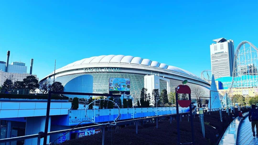ケチャップ河合さんのインスタグラム写真 - (ケチャップ河合Instagram)「初東京ドーム！ #アメフト  #ライスボウル  #panasonicインパルス  #東京ドーム #bigegg」1月3日 13時42分 - ketchupkawai