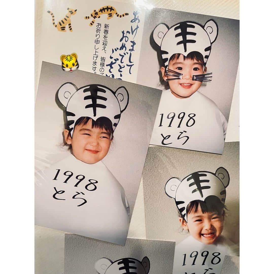 のインスタグラム：「めざましテレビは明日からです！ 今年もよろしくお願い致します🐯  小さい頃、毎年干支の格好させられていました。笑  #2022 #寅年」