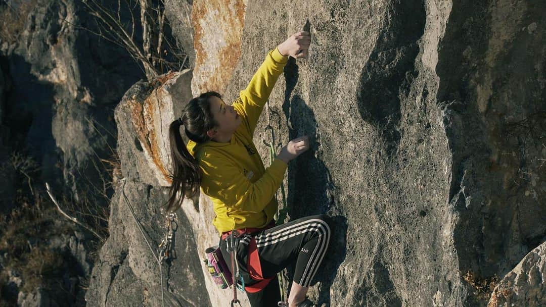 大場美和さんのインスタグラム写真 - (大場美和Instagram)「Slap your earth/7c+ Mt. Futago 📸 @ue_climbing @alloposidae  ルートもロケーションも最高です。」1月4日 22時27分 - miwa_oba