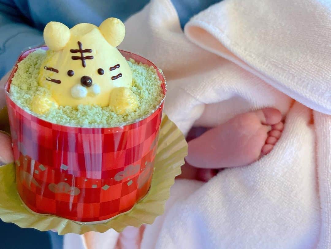 浜田翔子さんのインスタグラム写真 - (浜田翔子Instagram)「1月1日 私の36歳の誕生日は産院で カブ旦那がお節料理とケーキを 持ってきてくれてお祝いしてくれました♡ （1日ってケーキ屋さん中々空いてないから嬉しい🥺😭🤍）  赤ちゃんの予定日は1月2日だったのですが、年末に産まれてきてくれたので 35歳で出産となりました！！ ギリ丑年BOY🐄👶  出産はほんとに大変と実感し、 母にも産んでくれて心から感謝と感じました！  2022年 皆さんいい年になりますように😉🐯  #元旦生まれ #令和3年ベビー #新生児　#正月の過ごし方」1月5日 20時38分 - shoko_hamada