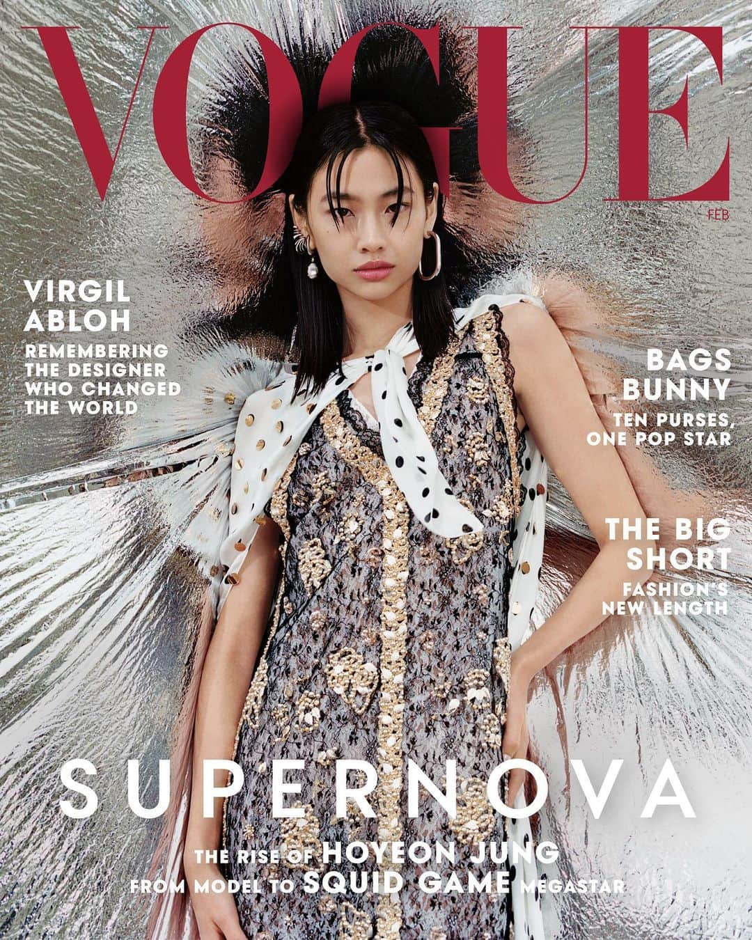 チョン・ホヨンのインスタグラム：「I can’t express how grateful and honored i am right now.. Thank you so much @voguemagazine and the wonderful creative team for this opportunity🤭😭🙏🏼♥️  Photographer: @harleyweir Writer: @monmoon Fashion Editor: @alex_jordan_harrington Hair: @hollismithhead Makeup: @ThomasdeKluyver Casting: @helenasuric  Special thanks to @louisvuitton @nicolasghesquiere 😚♥️ 진심으로 감사합니다.」