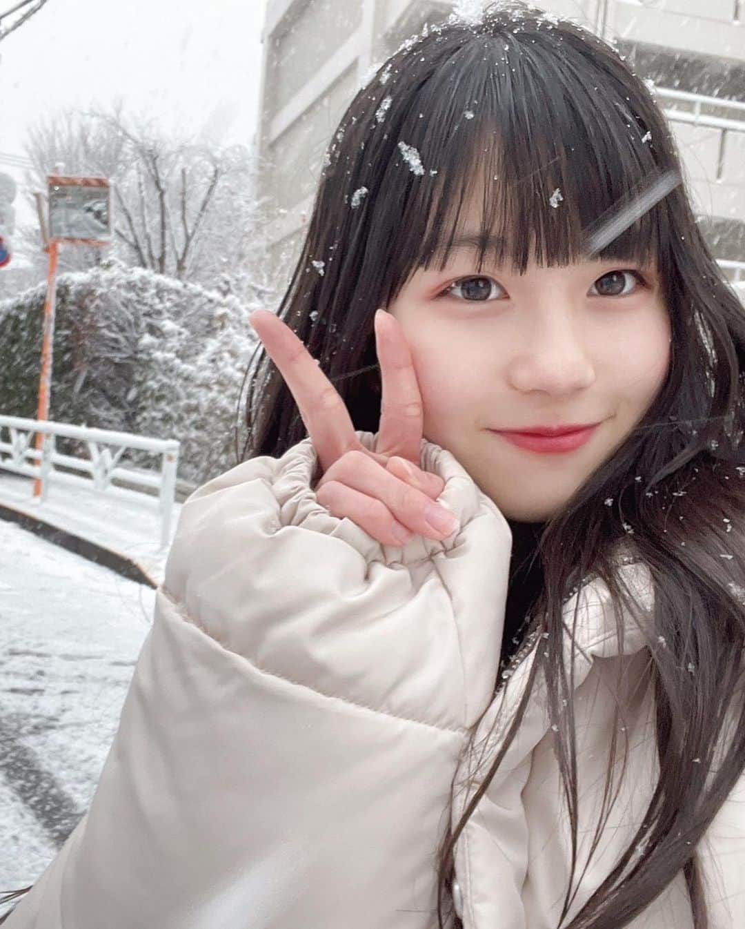 中田華月さんのインスタグラム写真 - (中田華月Instagram)「雪やこんこん☃️  #大雪だった #寒かったー #でも雪って #テンション上がる」1月6日 22時20分 - hachan0925