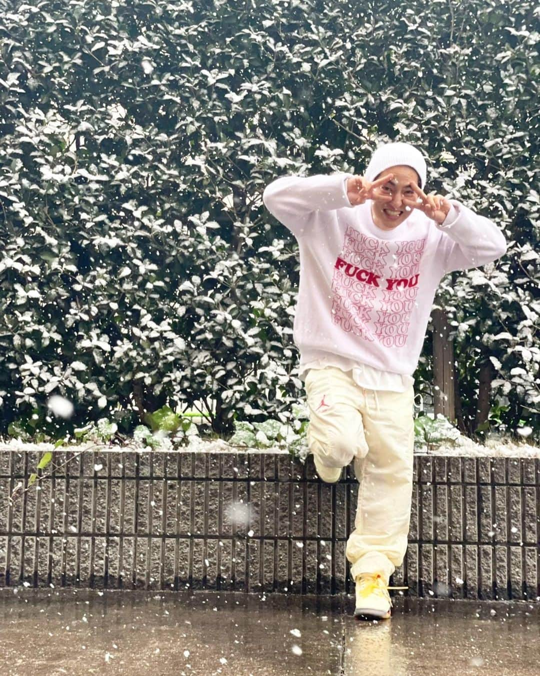 DAICHI のインスタグラム：「初雪⛄️✌️」