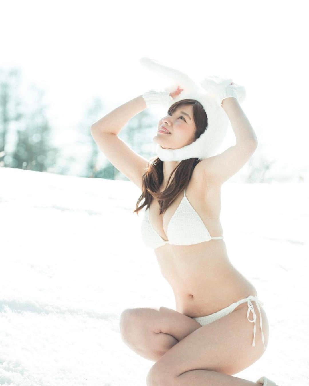 石岡真衣さんのインスタグラム写真 - (石岡真衣Instagram)「⛄️🐰⛄️🐰  📷 @momoko0127」1月6日 17時48分 - ishiokamai