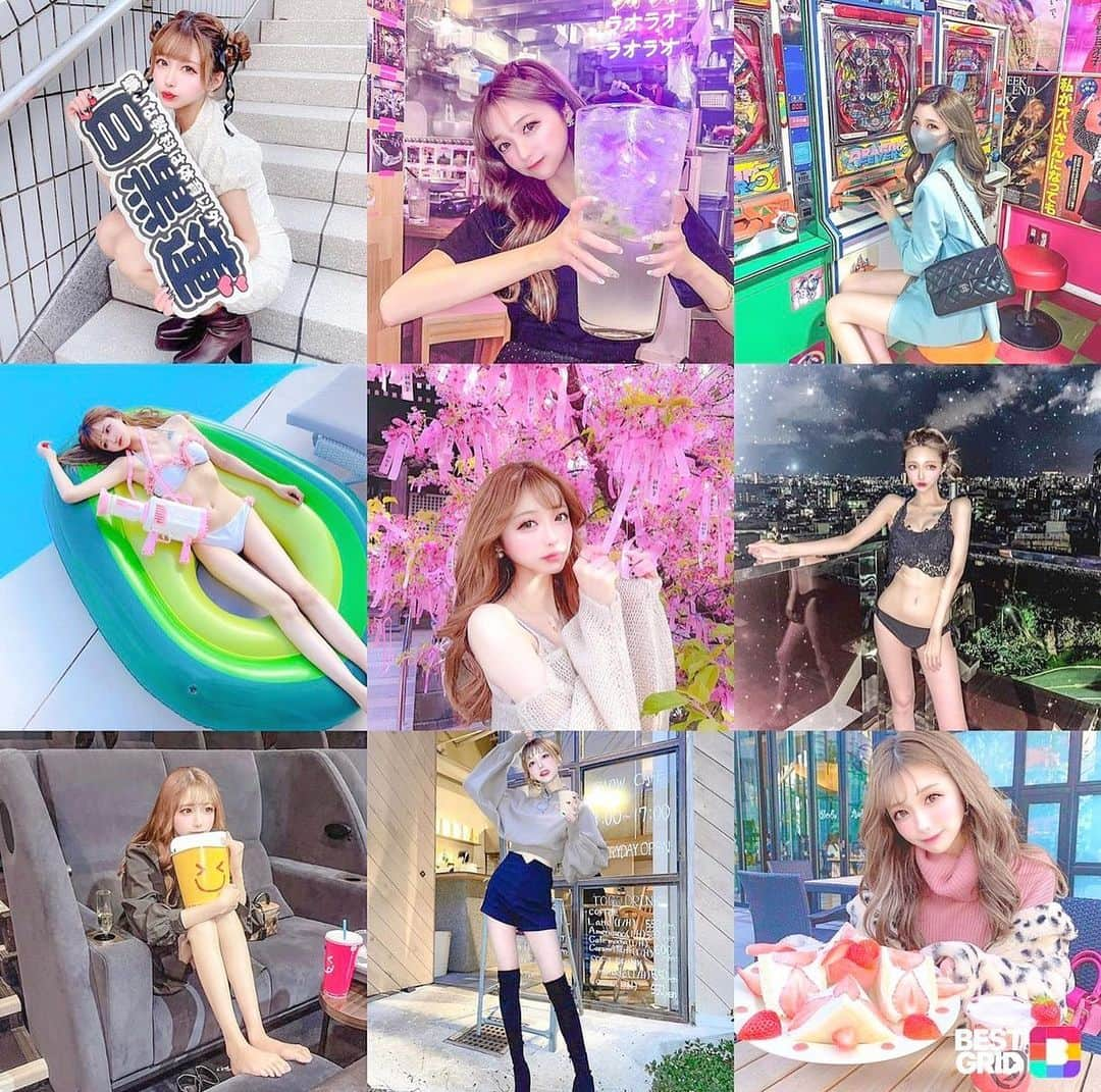 あやちゃんさんのインスタグラム写真 - (あやちゃんInstagram)「今更だけどBEST9💕 ずーっと作成中で全くできなくて😂 春夏秋冬全部入ってて素晴らしい👍😊💗 ヲタクを楽しめた1年だったな😊  みんなはどの写真好きかしら？💭🖤  #カフェ巡り #カフェ #ライフスタイル  #ヲタ活 #bestnine」1月6日 19時16分 - aya.you.love.r