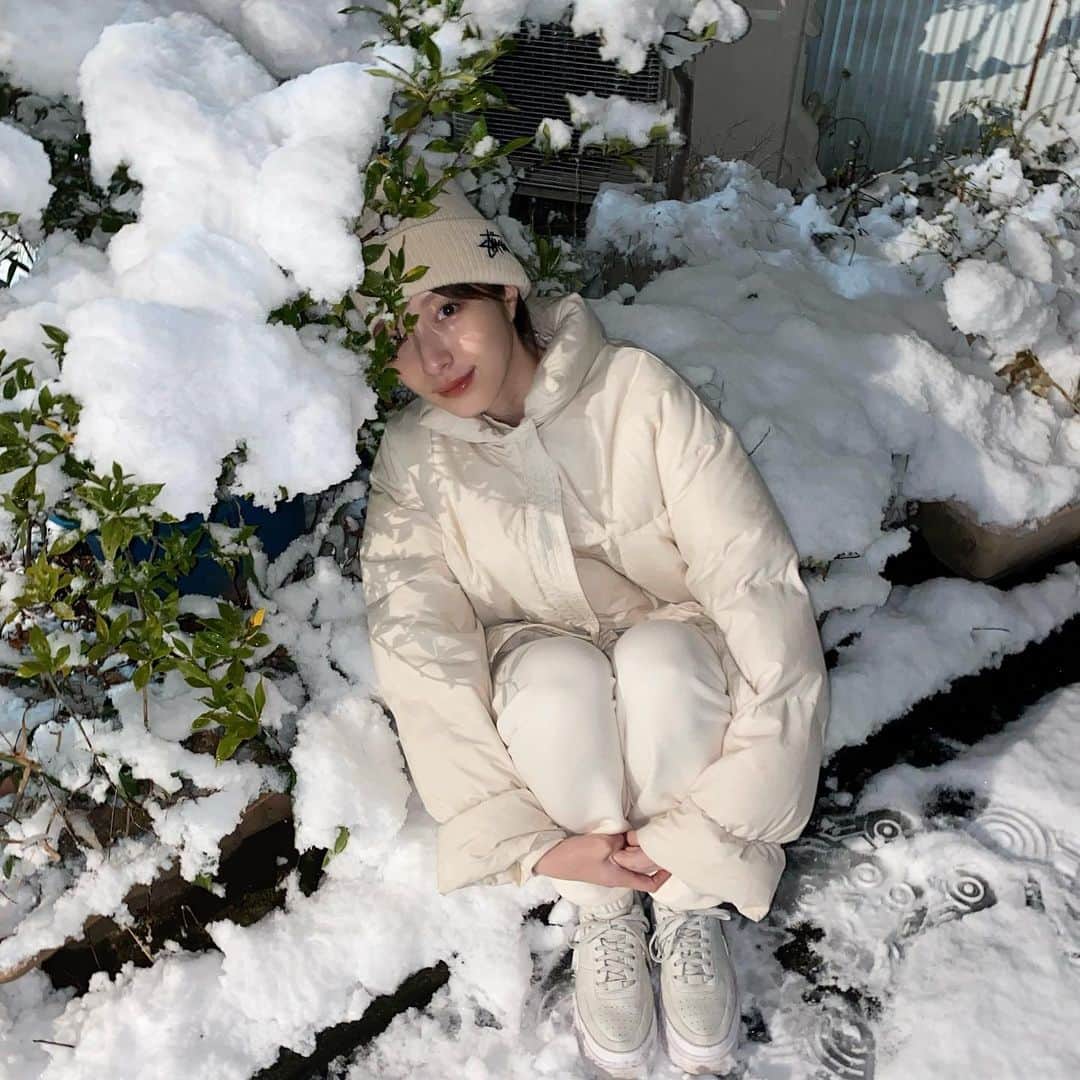 佐藤さきさんのインスタグラム写真 - (佐藤さきInstagram)「☃️☃️☃️  東京たくさん雪降ったね〜！ お正月はAPEXして過ごしました。 明日からお仕事はじめです😌🎍」1月7日 0時34分 - sakisato29