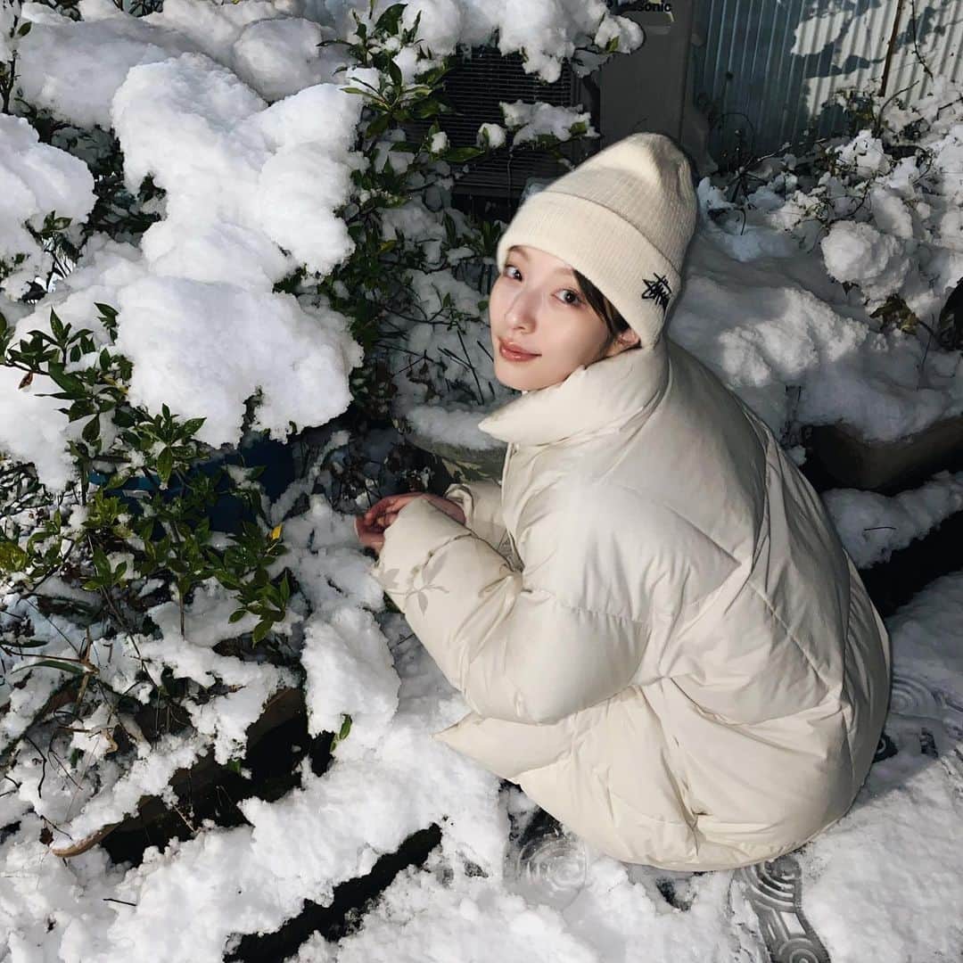 佐藤さきさんのインスタグラム写真 - (佐藤さきInstagram)「☃️☃️☃️  東京たくさん雪降ったね〜！ お正月はAPEXして過ごしました。 明日からお仕事はじめです😌🎍」1月7日 0時34分 - sakisato29