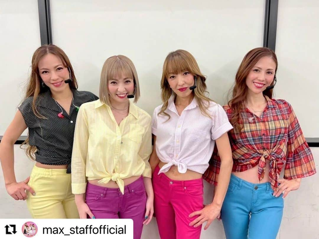 max―Reinaさんのインスタグラム写真 - (max―ReinaInstagram)「#Repost @max_staffofficial with @make_repost ・・・ 2022年1月7日「UTAGE! 2022新春4時間スペシャル」（TBS）放送ありがとうございました🥳❣️  LINAはボイスパーカッションに初挑戦🙌 『アーティストvs芸人 本気アカペラ合戦』では米津玄師「感電」に挑戦😘  MAXではNiziU「Take a picture」を衣装、ダンスともに完全再現🌈 舞祭組の宮田俊哉さんと少女時代の「Gee」にも挑戦👯‍♀🕺🏻👯‍♀  NANA&MINAが参加した二階堂高嗣さんのTikTokを使った新企画「TikTokをバズらせろ！インフルエンサーチャレンジ」はUTAGE公式TikTokに動画がアップされてますのでそちらも要チェック👀 LINA&REINAも投稿しています❣️  ラストはREINA&MINAが「DJ師匠×DJ KOO 夢の競演」スペシャルコラボメドレーへ参加🔥 島津亜矢さんとTRF「EZ DO DANCE」を披露しました！  皆様お楽しみいただけましたでしょうか～🥰 盛り沢山の4時間スペシャルありがとうございました🙇‍♀️  #niziu ネックレス、ピアス　@cotomonomarche https://instagram.com/cotomonomarche? #赤衣装  メッシュインナ　@bansanbansan https://instagram.com/bansanbansan?utm_medium=copy_link ピアス　@purple.y.accessories https://instagram.com/purple.y.accessories?utm_medium=copy_link ブーツ　@dianashoespress https://instagram.com/dianashoespress?utm_medium=copy_link #trf  @laughter_art https://instagram.com/laughter_art?utm_medium=copy_link #utge #4時間スペシャル」1月7日 23時44分 - reina017max