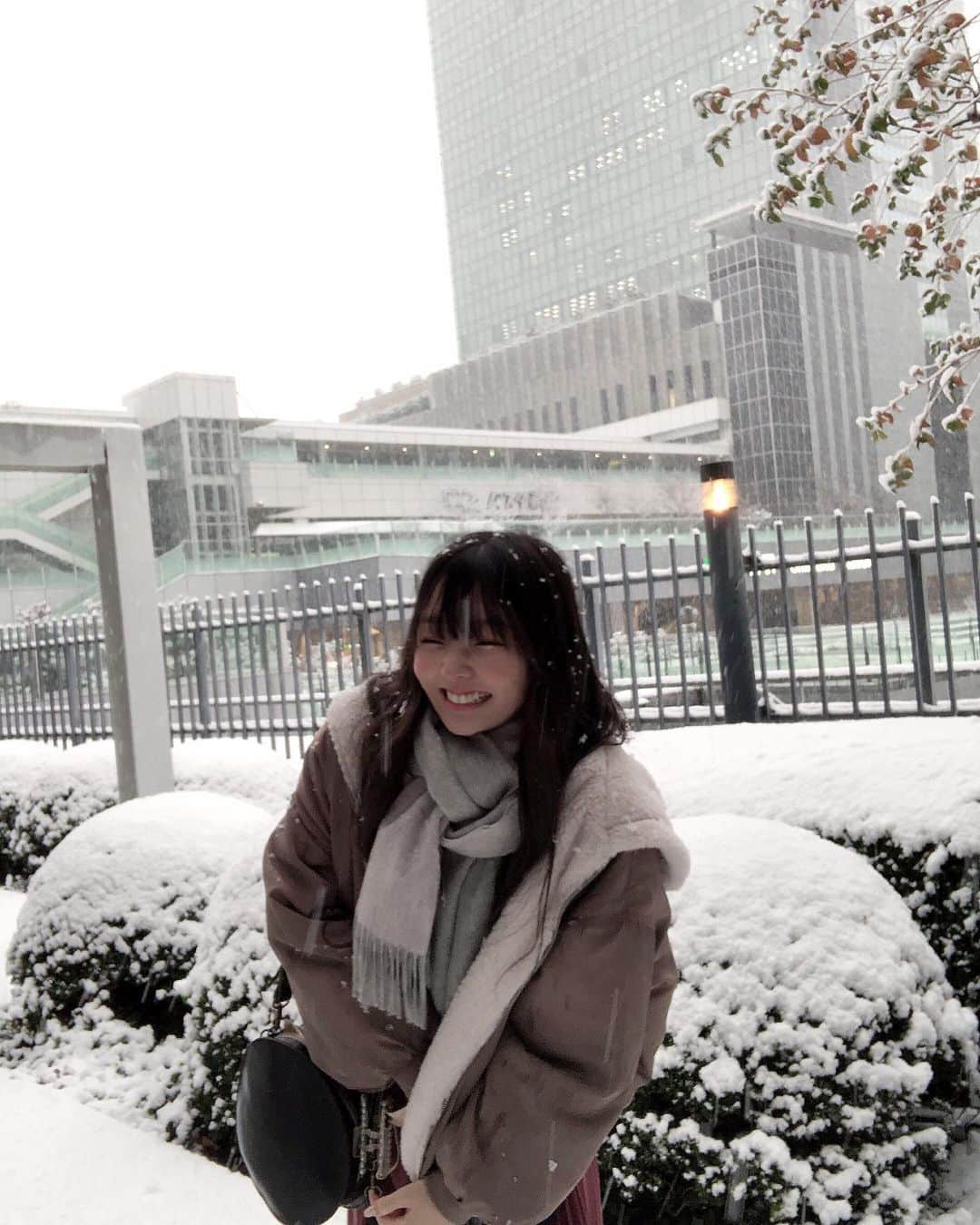 尾野寺みさのインスタグラム：「⁡ ⁡ ⁡ ⁡ 雪楽しすぎた ⁡ ⁡ #雪 #東京  #初雪」