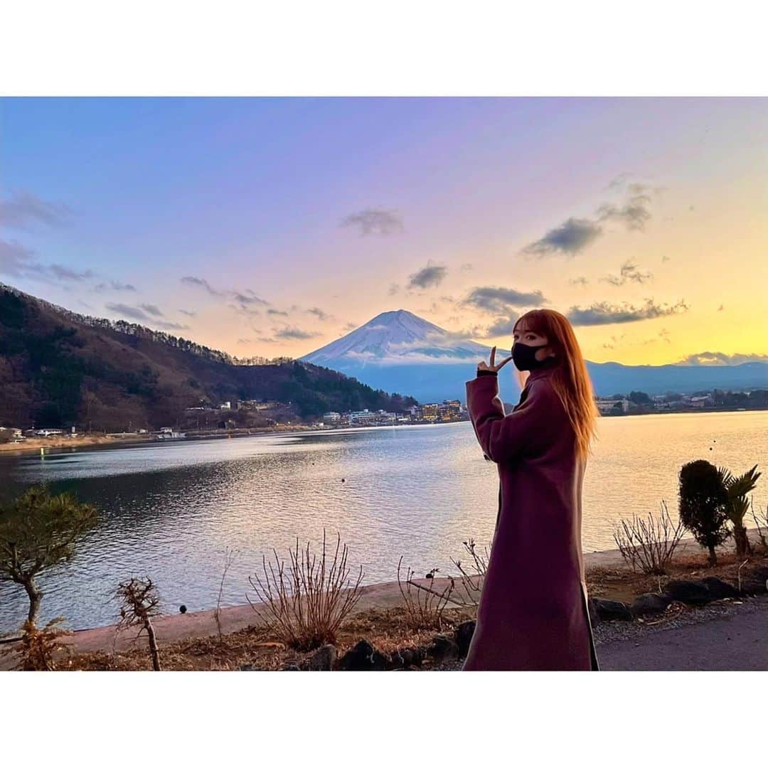 杉山佳那恵さんのインスタグラム写真 - (杉山佳那恵Instagram)「富士山を見に温泉に やってきました😛✌️  めっちゃ綺麗な景色と 美味しいごはんに癒されたっ✨  素敵な旅をありがとうー💗  #富士山#富士河口湖#温泉#のんびり旅」1月8日 21時01分 - kanaxxy_0421