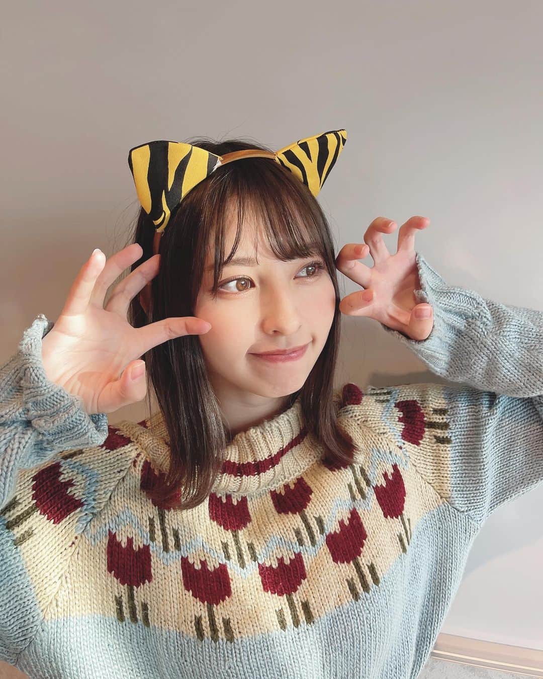 のインスタグラム：「寅年！ 早生まれなので年女です🐯」
