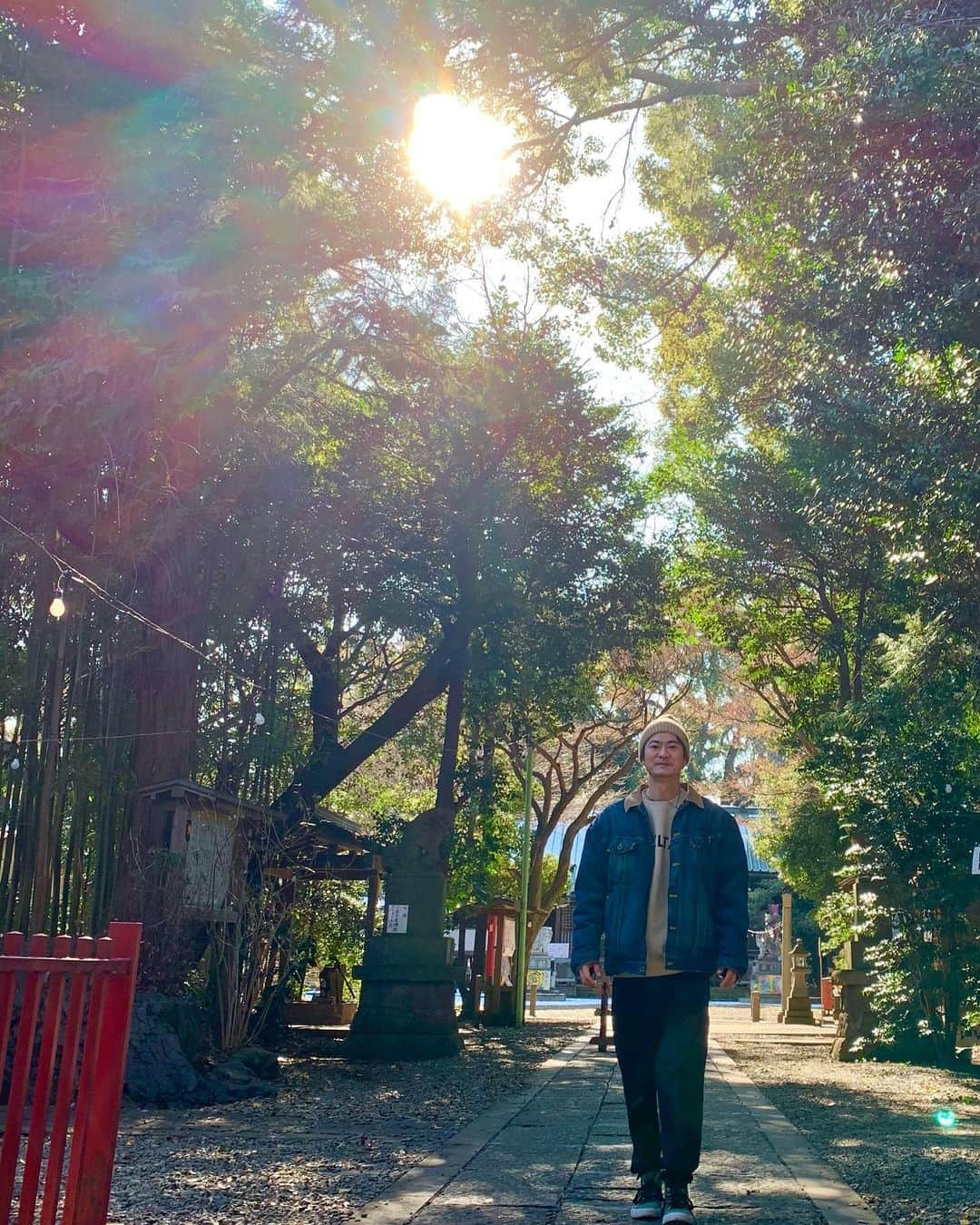 窪塚俊介のインスタグラム：「神様仏様へ新年の挨拶へ。 本年は本厄。早く寒川神社へ向かわねば⛩🙏」