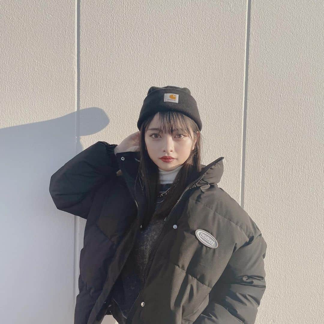 崎代夏怜のインスタグラム：「today！！！！🖤🖤」