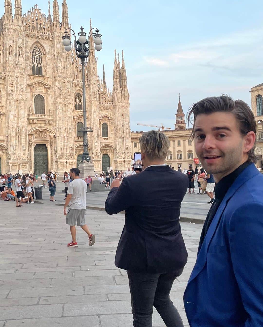 ジャック・グリフォーのインスタグラム：「Throwback 2 Italy last summer w the boyz🥲✈️🌎❤️」