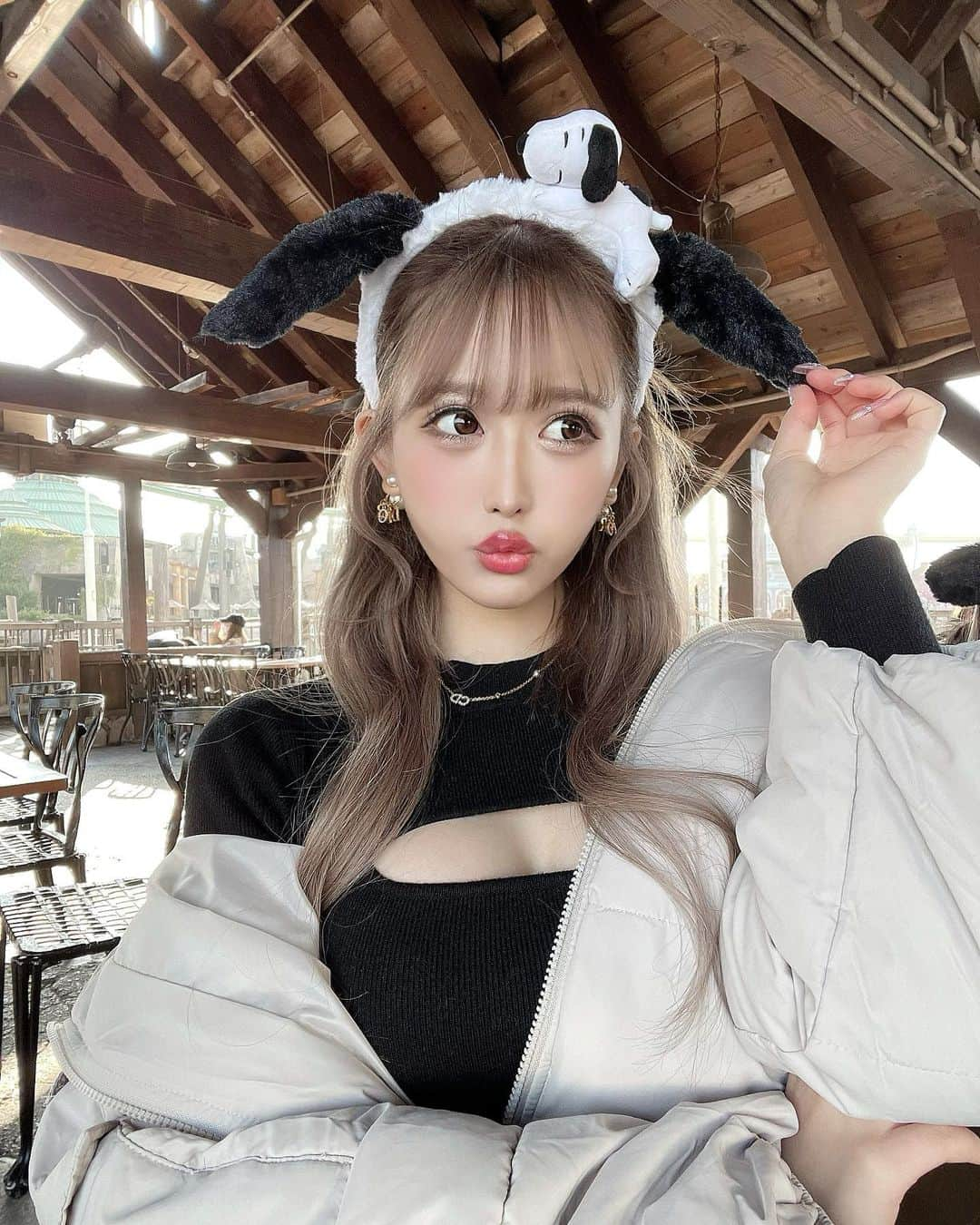 伊藤桃々さんのインスタグラム写真 - (伊藤桃々Instagram)「スヌーピーちゃん🖤いんゆにば🍒」1月10日 19時52分 - __peachstagram__