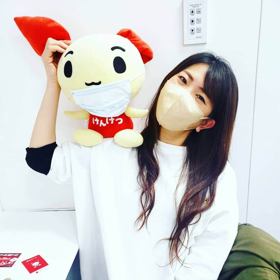 服部ひで子のインスタグラム：「アイラブ献血💉♡  #献血  #blooddonation」