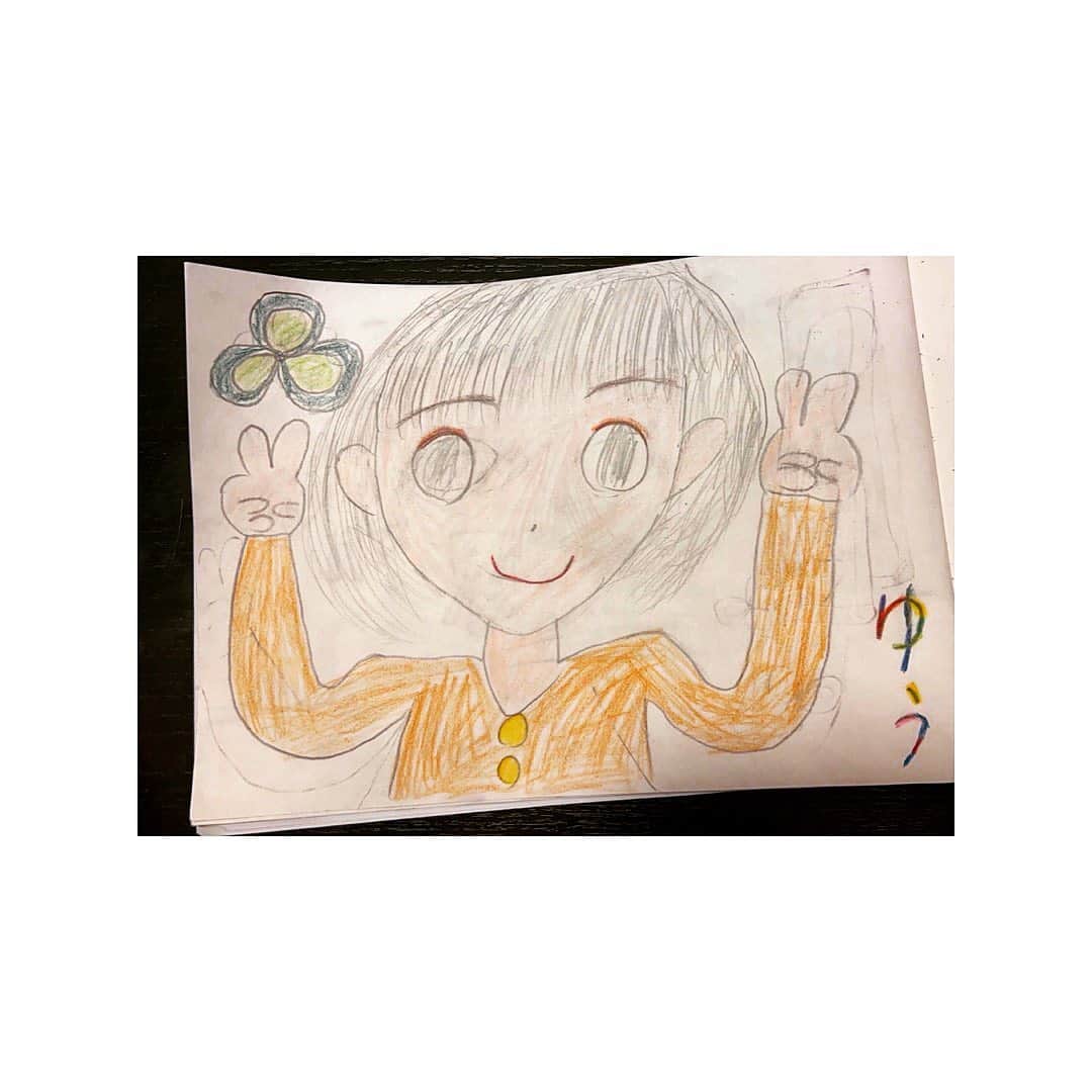 宮崎優のインスタグラム：「妹が描いてくれた。ありがとう。☺️」