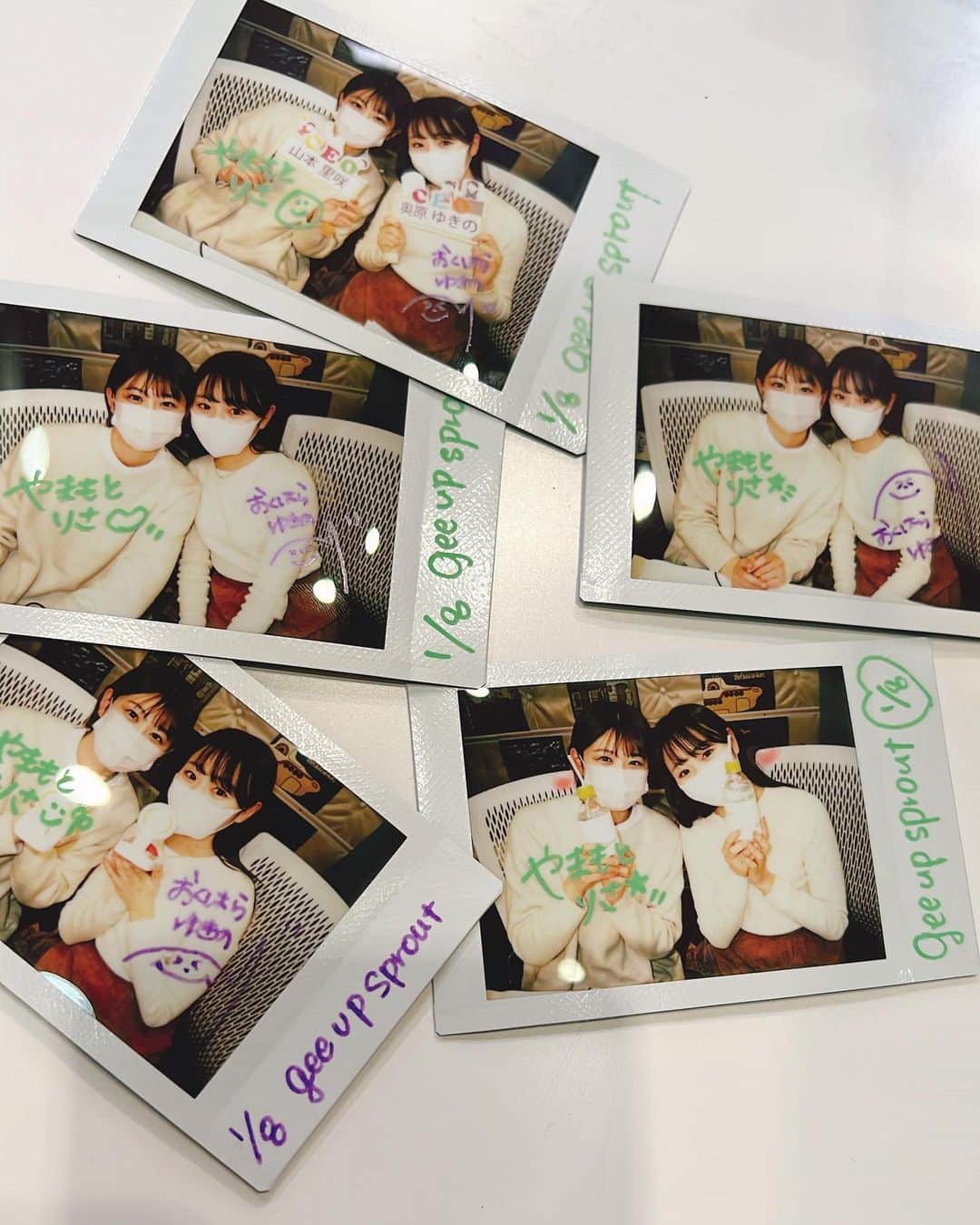 のインスタグラム：「初geeupsprout!! りさちゃんとのチェキ嬉しい🥳」