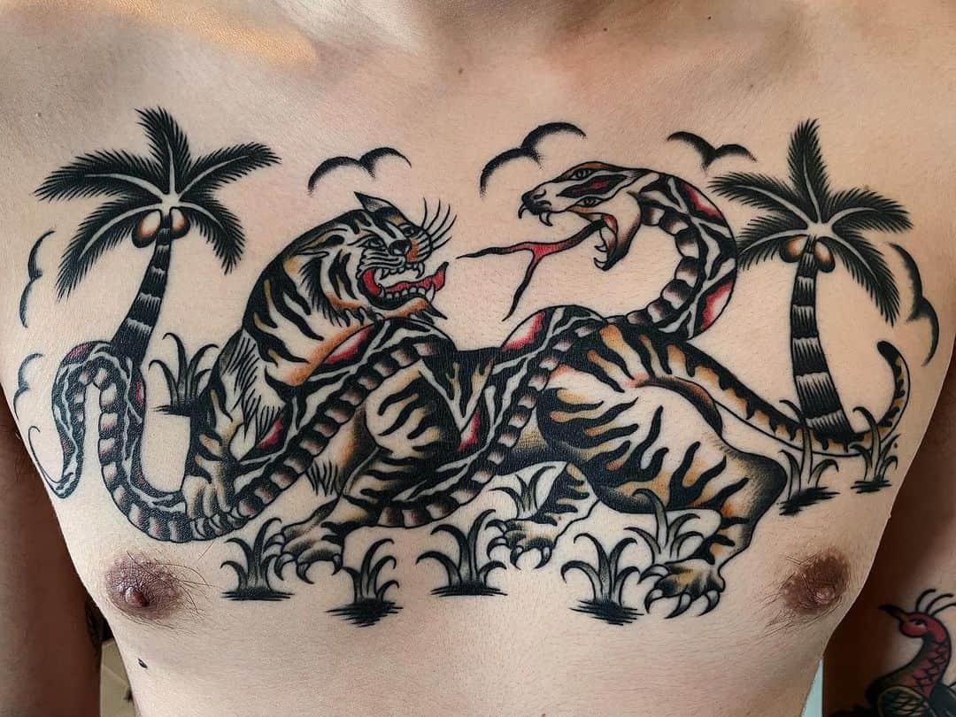 LENのインスタグラム：「🌴🐅🐍🌴」