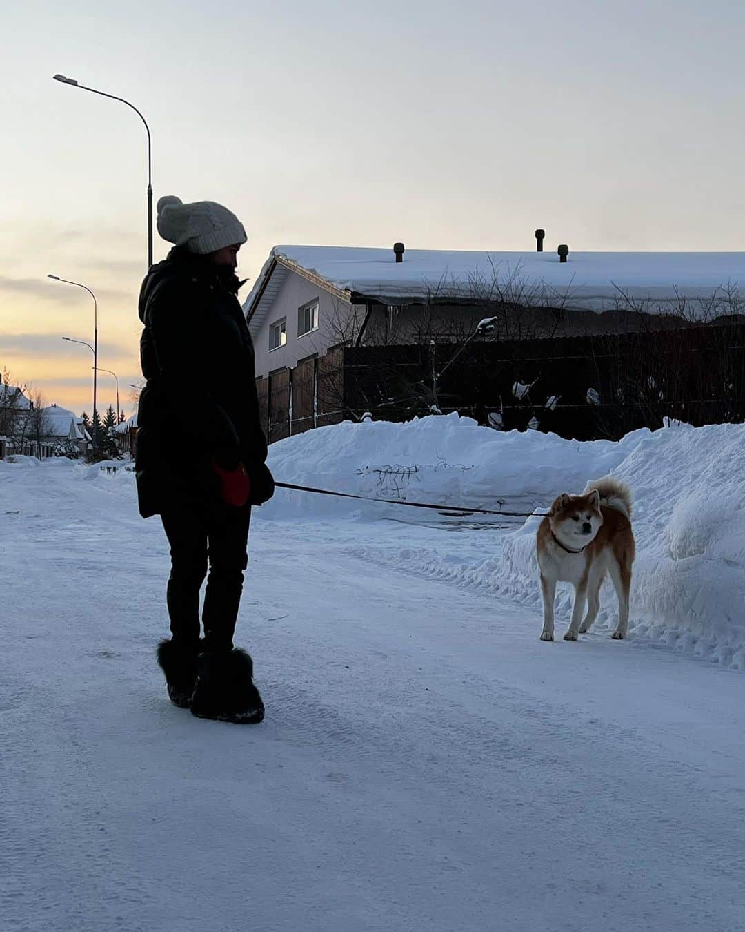 アリーナ・ザギトワさんのインスタグラム写真 - (アリーナ・ザギトワInstagram)「Настоящая русская зима ❄, а с моей  Масару 🐶 и в одежде @puma очень тепло 😍 #зима #winter #вместесней #masaru @pumarussia #отличноенастроение」1月13日 2時05分 - azagitova
