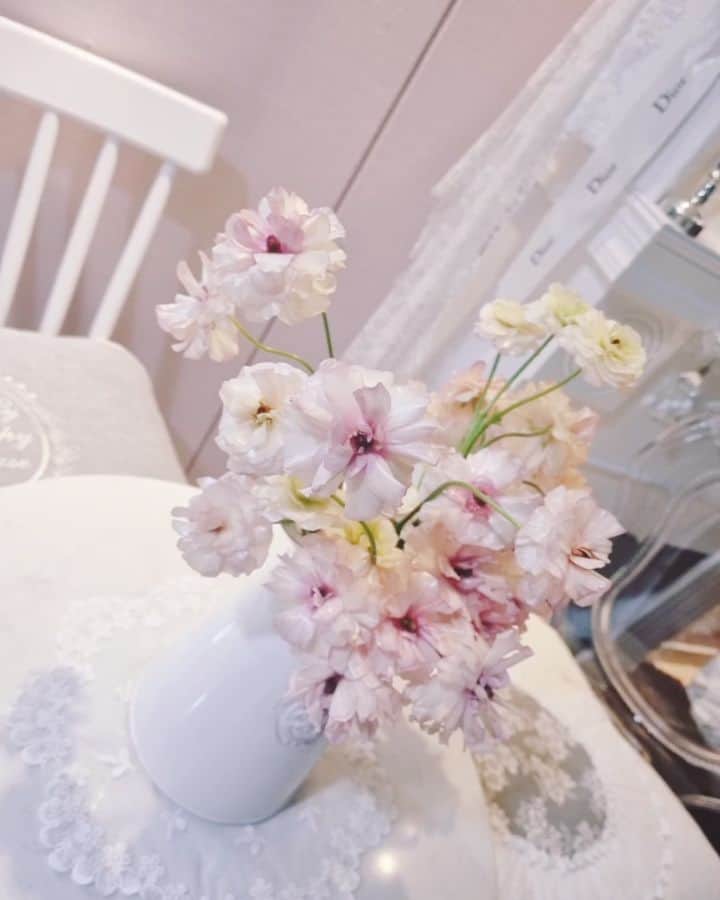 연초아のインスタグラム：「🌸실크처럼 반짝이는 꽃잎이 너모예쁜 버터플라이꽃🥰 #꽃꽂이 #꽃스타그램 #꽃 #홈인테리어 #버터플라이 #최애꽃」