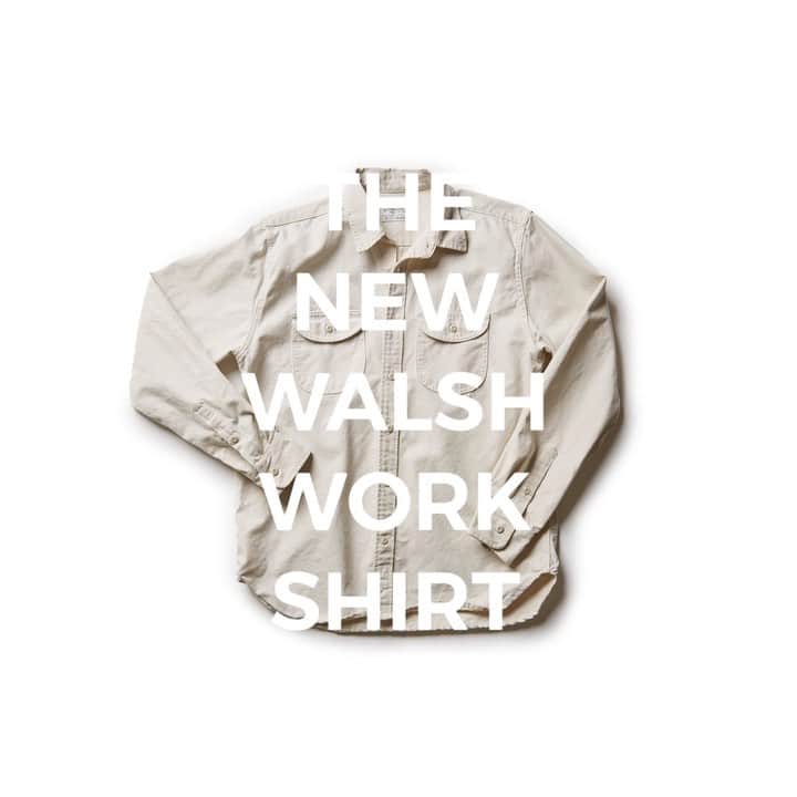 のインスタグラム：「The newest Walsh Work Shirts are here in 4 new fabrics and 6 new colors.  Our new 8oz soft 100% cotton canvas , silky smooth 6oz 100% cotton twill, 6oz Japanese Mitsui Mills Midnight Indigo chambray and last but not least, the 7oz dead stock @conedenim White Oak raw chambray. All proudly made in the U.S.A #madeinusa #designedinnyc」