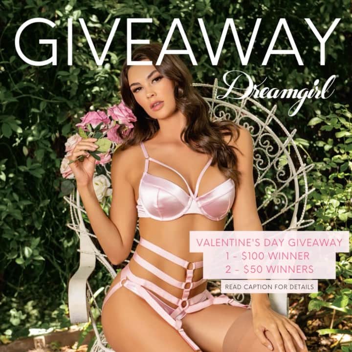 ドリームガールのインスタグラム：「💘CLOSED💘VALENTINE'S DAY GIVEAWAY - Our favorite time of the year is exactly one month away, let’s get you ready for V-Day😍 Enter  to win a shopping spree on our site!   ☁️1 winner will receive $100 Dreamgirl e-gift card ☁️2 winners will receive a $50 Dreamgirl e-gift card each ⁠ Here’s how to enter:⁠ 1. Must be following our account @dreamgirlintl 2. LIKE this post 3. Tag your friends! 1 tag = 1 entry . Enter as many times as you like for more chances to win. 4. Share this post on your story and TAG US   💘BONUS ENTRY Tag us on a post of you wearing your favorite Dreamgirl piece & use the hashtag #dreamgirlVDAY for a bonus entry! ⁠ GOODLUCK DREAMGIRLS! Ends 1/24 at midnight PST. Winners will be announced 1/25 via stories!⁠ Open to US only.」