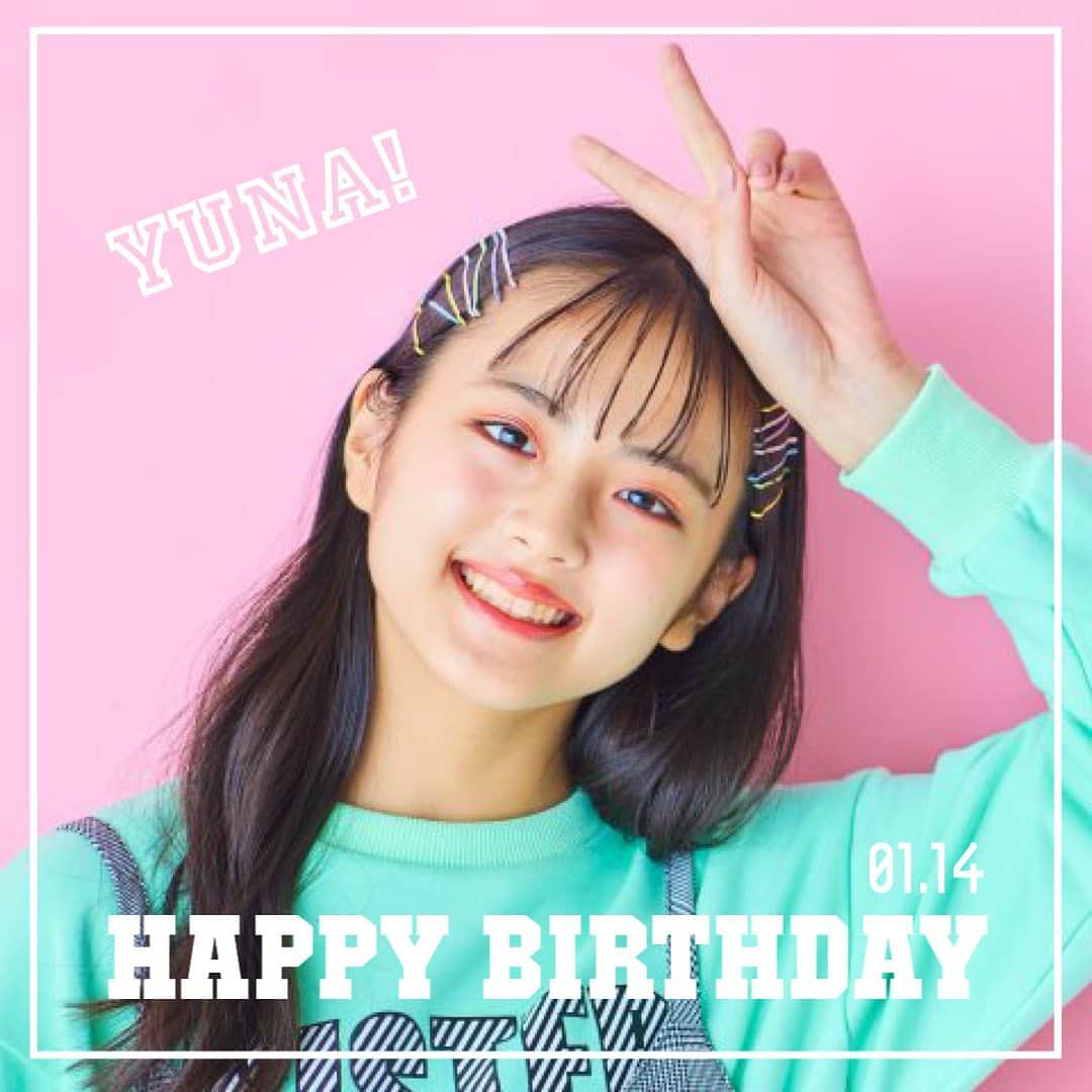 ニコ☆プチのインスタグラム：「. 本日1月14日は 竹下 優名の誕生日🎂💕 ハッピーバースデー🎉  #ニコプチ #プチモ #竹下優名 #誕生日 #バースデーガール」