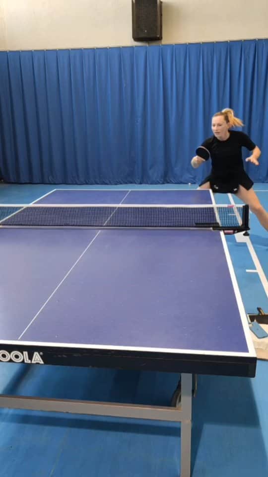 ガリア・ドボラクのインスタグラム：「When your coaches always insist on technique but you have other plans 😅 #tabletennis #tabletennisplayer #pingpong #tenisdemesa」