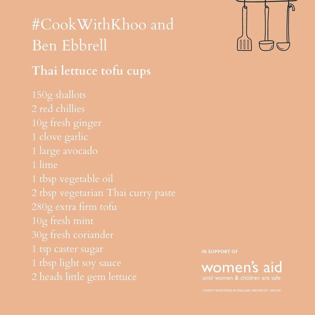 レイチェル・クーさんのインスタグラム写真 - (レイチェル・クーInstagram)「Crunchy? Fresh? With a bit of heat? Sign me up! Thai lettuce tofu cups that's what Ben Ebbrell @bebbrell from @sortedfood and myself will be cooking. ⁠ 🌶️⁠ Come join us this Monday at 8pm UK time. ⁠ ✨⁠ Swipe to save the ingredients list, so you can cook-a-long.⁠⁠ 🧑‍🍳⁠⁠ #CookWithKhoo to support the life-saving work of @womens_aid ⏲️The clock will be ticking to see whether Rachel and her special guest can whip up a dish in 16 minutes. ⁠⁠ 🤩⁠⁠ Why 16 minutes? ⁠⁠ To highlight the 1.6 million women who experienced domestic abuse in England and Wales in the year ending March 2020 (ONS, 2020). ⁠ 👋⁠⁠ @womens_aid is the national UK charity for women and children working to end domestic abuse, for over 45 years now they have been at the forefront of shaping responses to domestic abuse and they strive every day to keep the voices of survivors at the heart of their work. Please donate if you can.⁠⁠ 👉 link in bio⁠ .⁠⁠ .⁠⁠ .⁠⁠ .⁠⁠ .⁠⁠ .⁠⁠ .⁠⁠ .⁠⁠ .⁠⁠ .⁠⁠ .⁠⁠ .⁠⁠ .⁠⁠ .⁠⁠ .⁠⁠ #rknews #cookwithkhoo #rachelkhoo #speedyrecipes #charity #easycooking #cookalong #nourishing #easyrecipes #food #foodie ⁠⁠#dinnerideas⁠ #benebbrell⁠ #foodinspiration #sortedfood #foodfundraiser #foodies #foodiegram #foodforthought⁠⁠ #veganuary #vegetarian #vegan #veganrecipes ⁠ #recipes #recipe #recipeideas #spicyfood #freshfood」1月14日 23時46分 - rachelkhooks