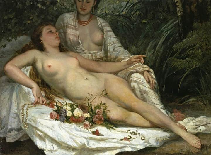リリ・ラインハルトのインスタグラム：「Bathers or Two Nude Women c.1858」