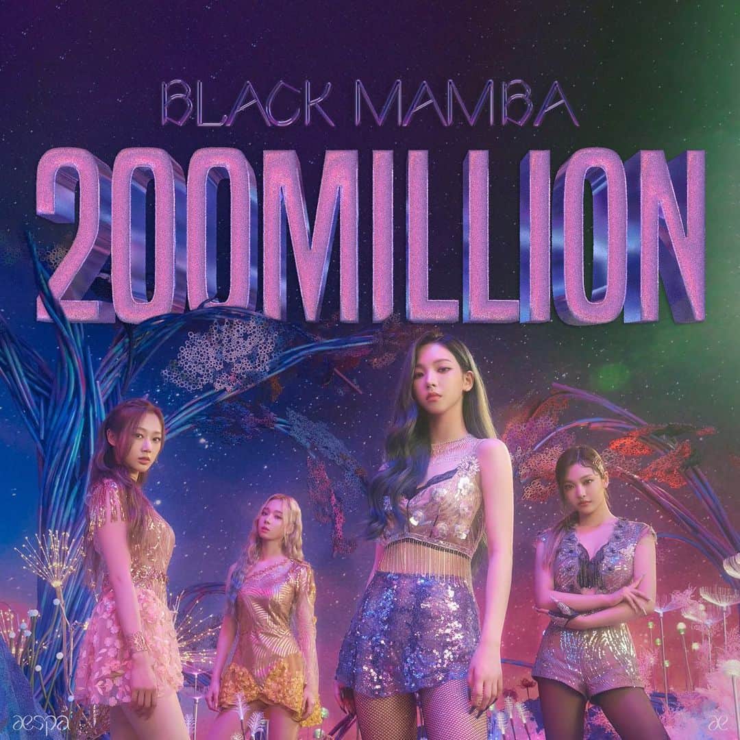 aespaさんのインスタグラム写真 - (aespaInstagram)「aespa ‘Black Mamba’ hits 200M views!  Thank you so much for your love and support❤️  ‪#aespa‬ ‪#æspa‬ ‪#에스파‬ ‪#BlackMamba‬  #BlackMamba200M」1月15日 14時58分 - aespa_official