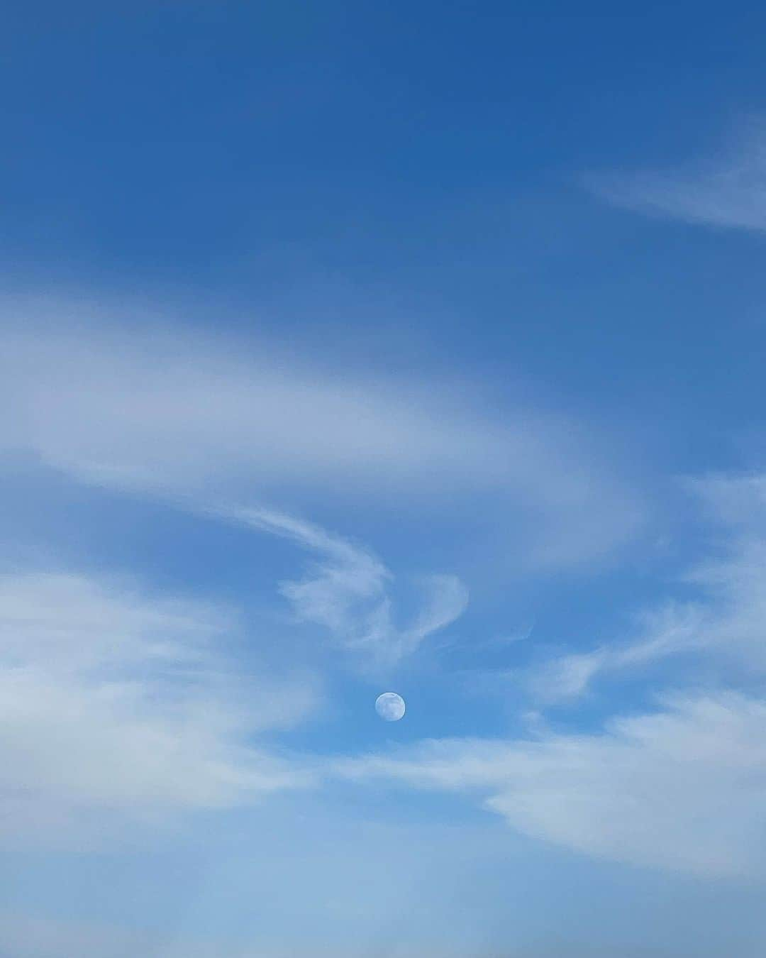 来夏さんのインスタグラム写真 - (来夏Instagram)「#🌕💙  #moon #sky」1月15日 21時39分 - rairairaika