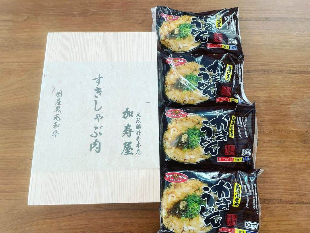 寺川綾さんのインスタグラム写真 - (寺川綾Instagram)「🎁 #kasuya #かすうどん #ありがとうございます🙏」1月15日 22時31分 - terakawaaya_official