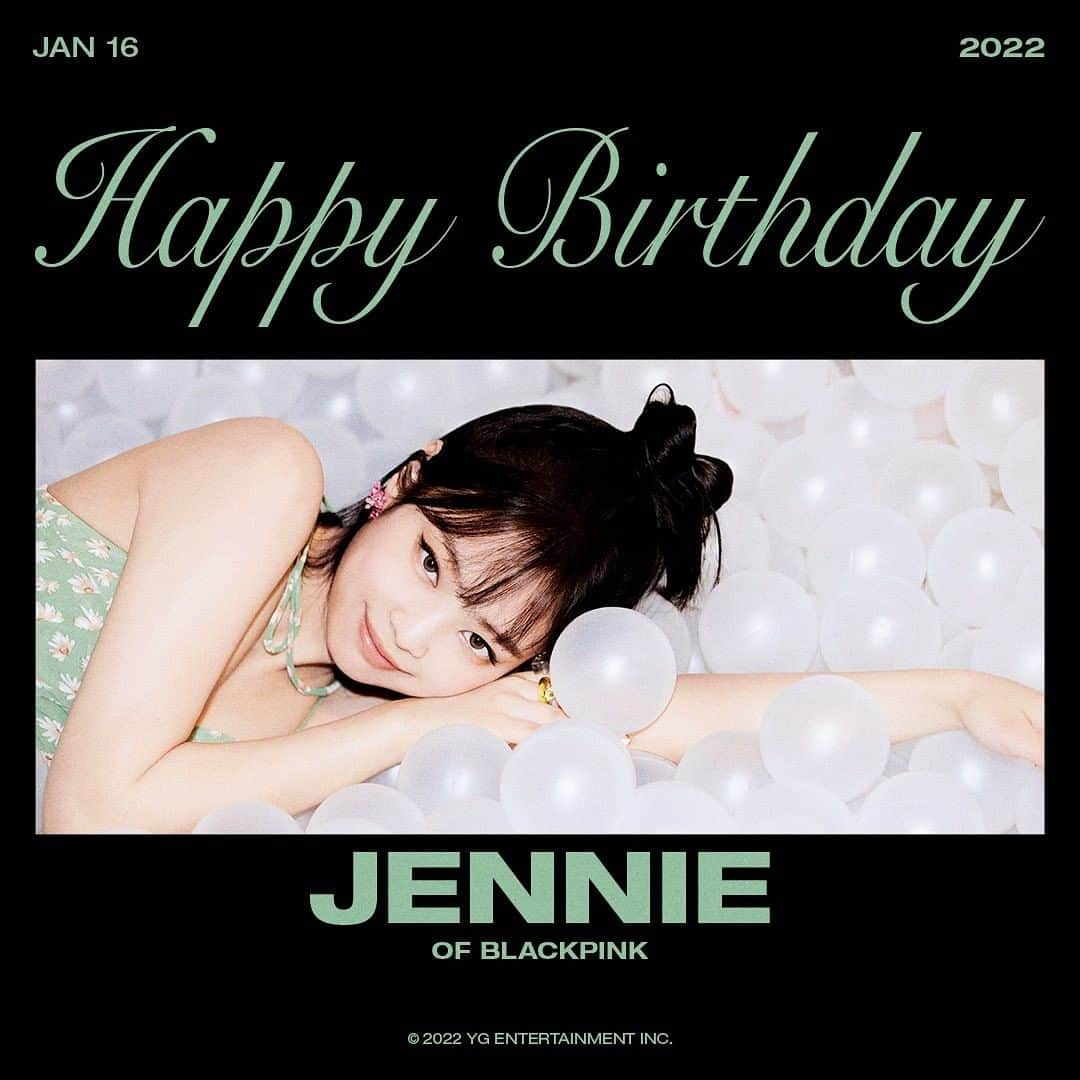 BLACKPINKさんのインスタグラム写真 - (BLACKPINKInstagram)「#BLACKPINK #블랙핑크 #JENNIE #제니 #HAPPYBIRTHDAY #20220116 #YG」1月16日 0時00分 - blackpinkofficial