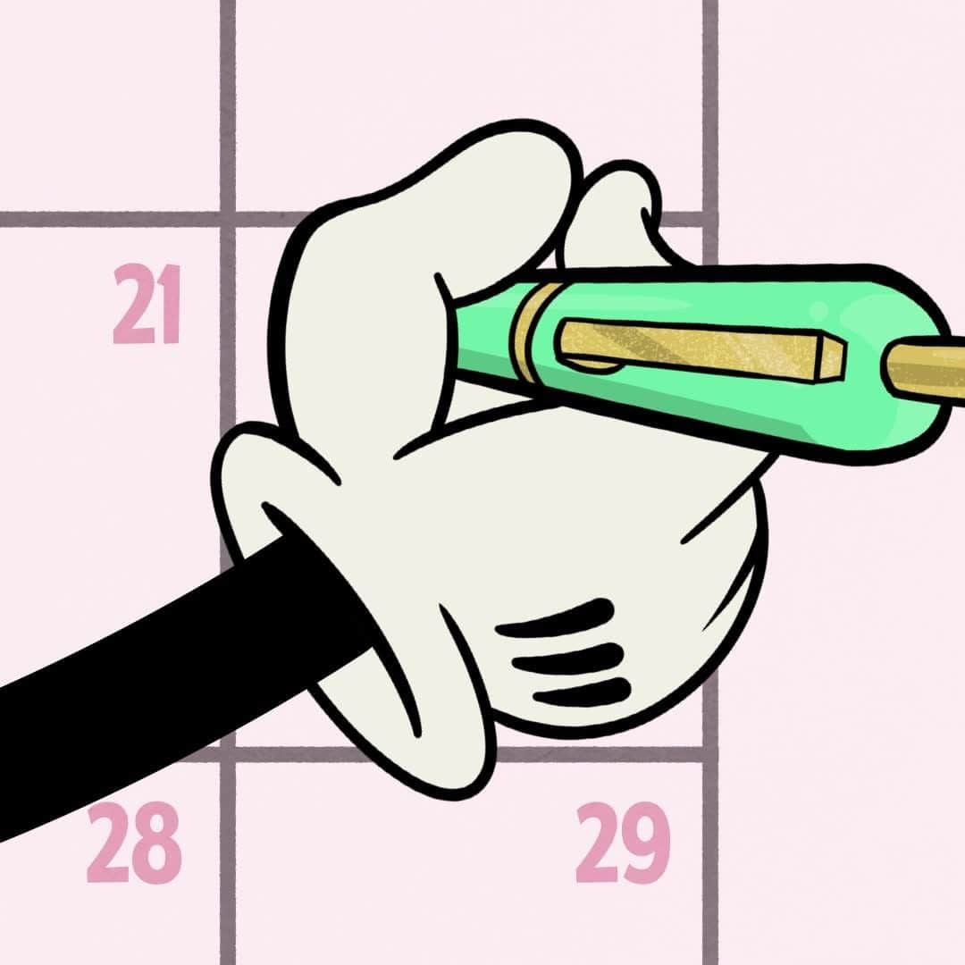 ミニーマウスのインスタグラム：「One week until my favorite day! Save the date for #PolkaDotDay on January 22, and tag a friend you want to celebrate with! ❤️」