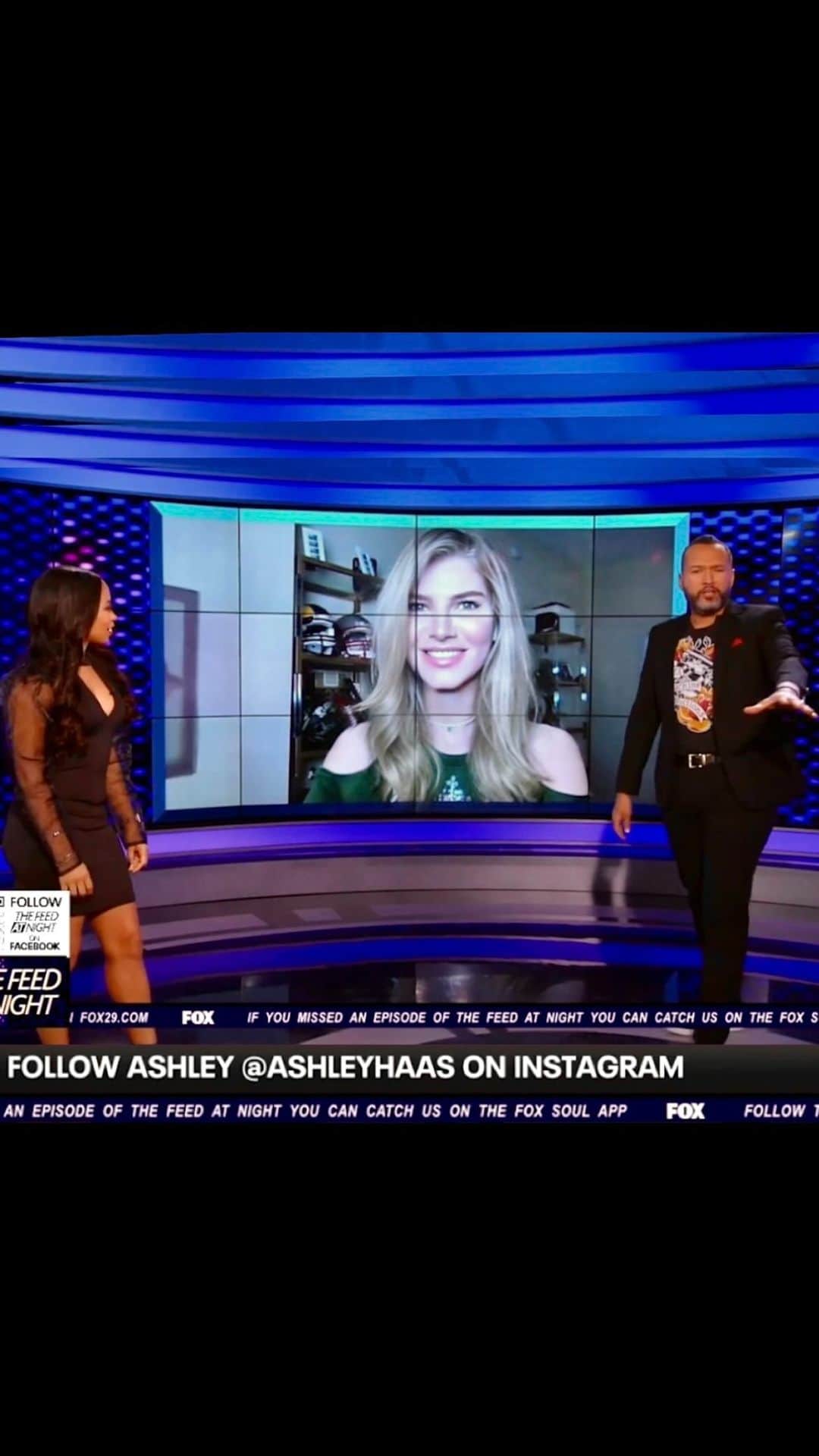 Ashley Haasのインスタグラム：「It was an absolute blast talking Super Bowl predictions on Fox’s The Feed At Night with the beautiful @alexholleytv and the handsome @thomas.draytonfox29 - we have the Sixers to chat about next! @fox29philly」