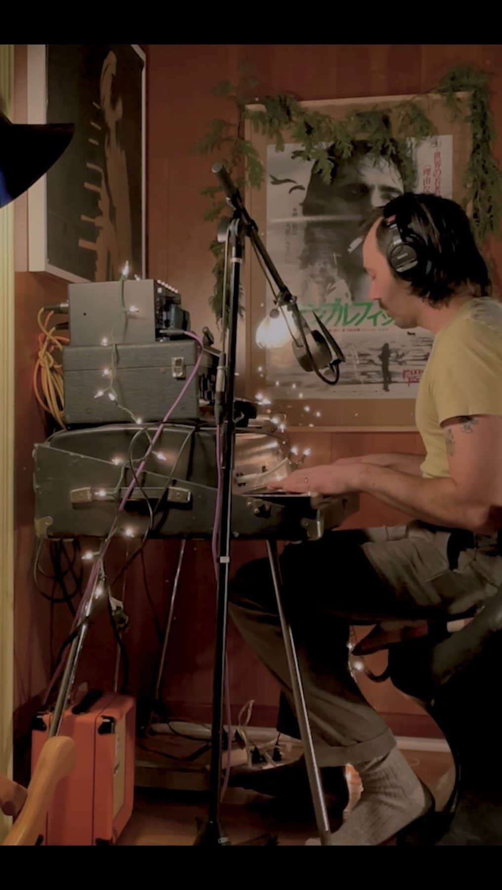 のインスタグラム：「This song is a Love Letter to my wife. I recorded this version to cassette tape with my family in the next room. In the winter evenings, where we live, the sky turns cobalt blue for about an hour. My wife recommended that I only record during this time. That’s what I did. – SG」
