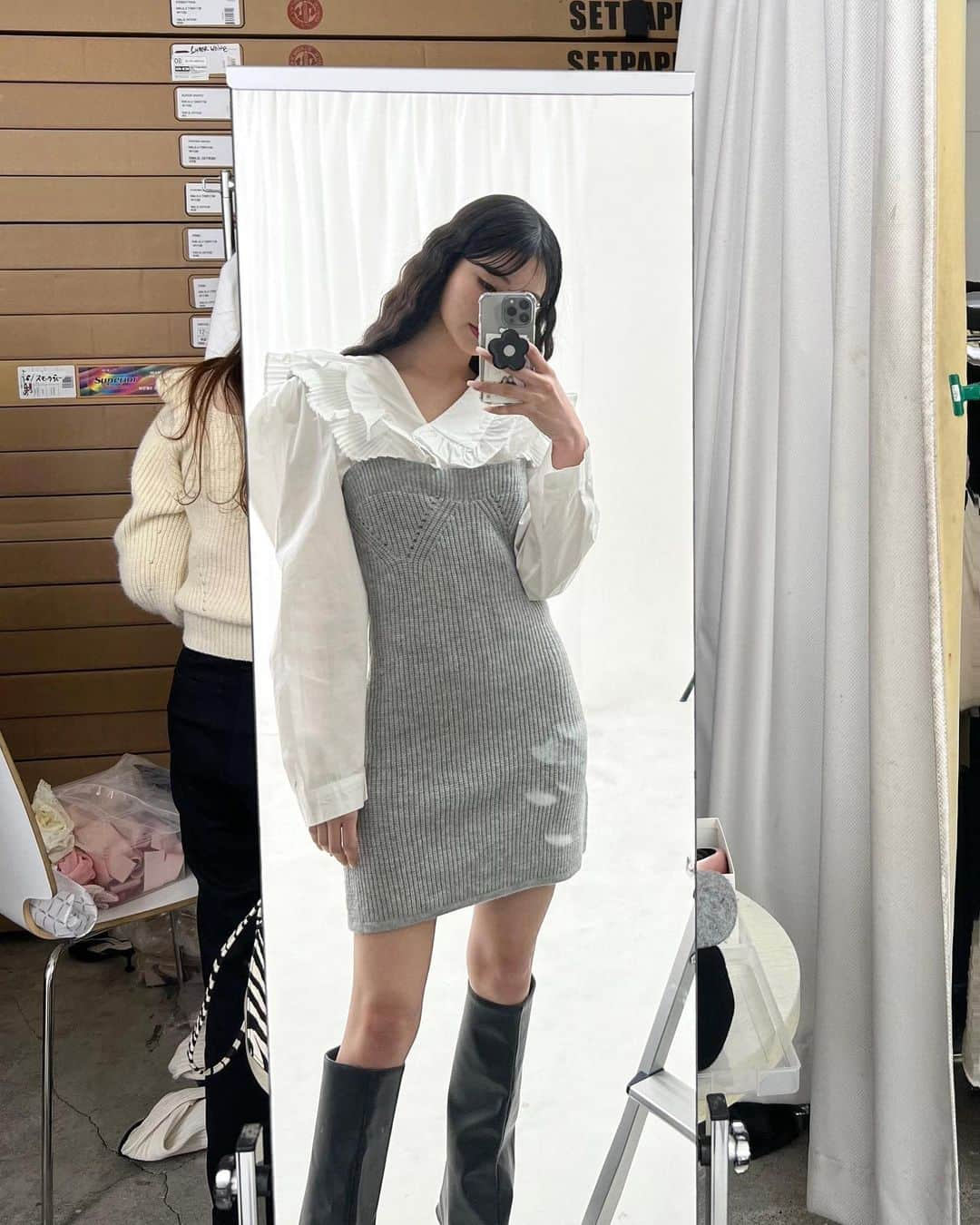 田中杏奈のインスタグラム：「✎ 可愛いお洋服たち〜🤍   #田中杏奈  #andlottie」