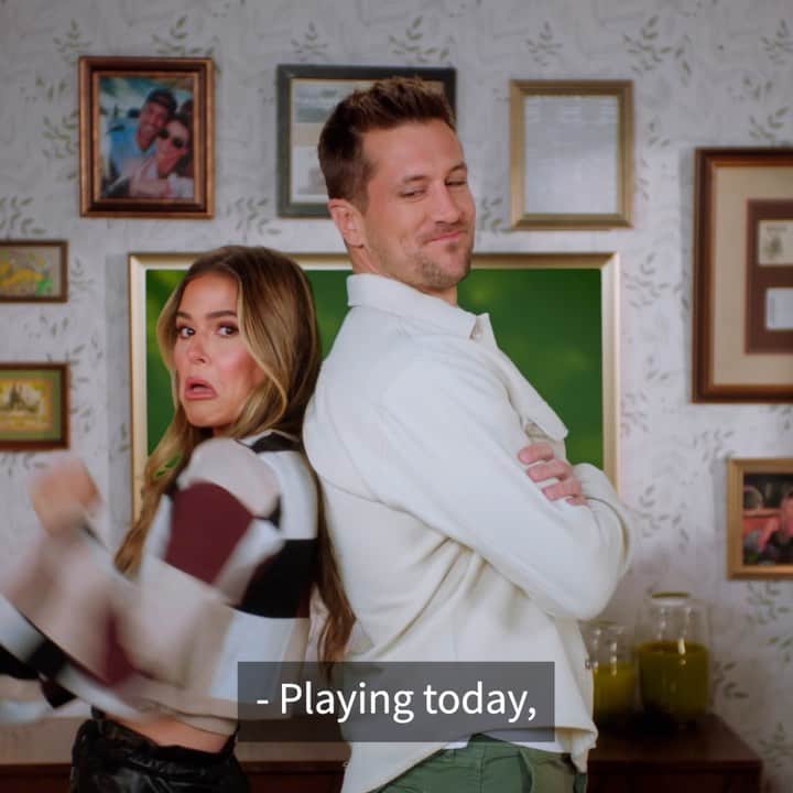 ジョーダン・ロジャースのインスタグラム：「#AncestryPartner Nothing like a little friendly competition with my bride-to-be @Joelle_Fletcher on 2 Lies & a Leaf™ 😂 Learned lots about our family tree…but I’m in it to win it 👏Catch all the drama on the @ancestry YouTube channel!」