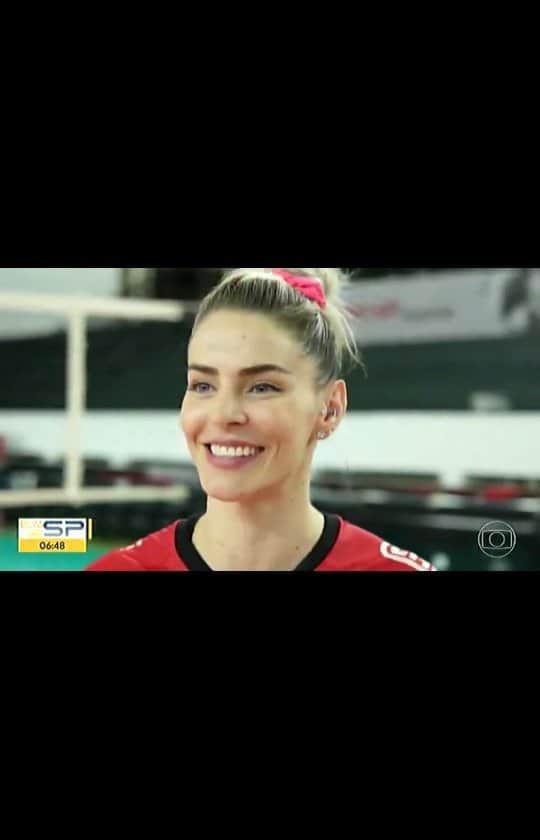 SuelleOliveiraのインスタグラム：「Uma parte da entrevista para a @tvglobo no Bom dia SP com @alexandreazank 🙏❤  @sesivoleibauru @tvtemoficial @rodrigobocardi @sportv」