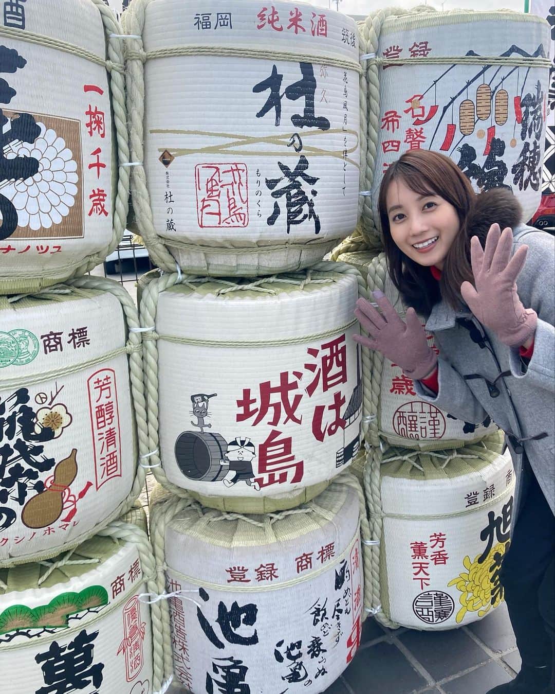 小野彩香さんのインスタグラム写真 - (小野彩香Instagram)「ドライブスルー酒蔵びらきを取材しにきました〜🍶月曜オンエア予定です！  #城島酒蔵びらき  #ドライブスルー #おのしら #久留米」2月12日 13時16分 - onoayaka_official