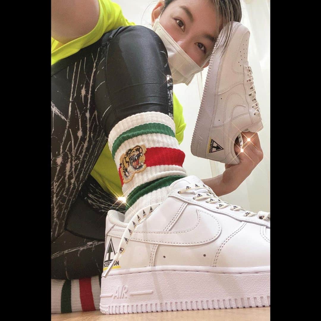 杉山しずかのインスタグラム：「with @inception_himeji   original #airforce1   for my BD  thankyou   #inception #rvddw」