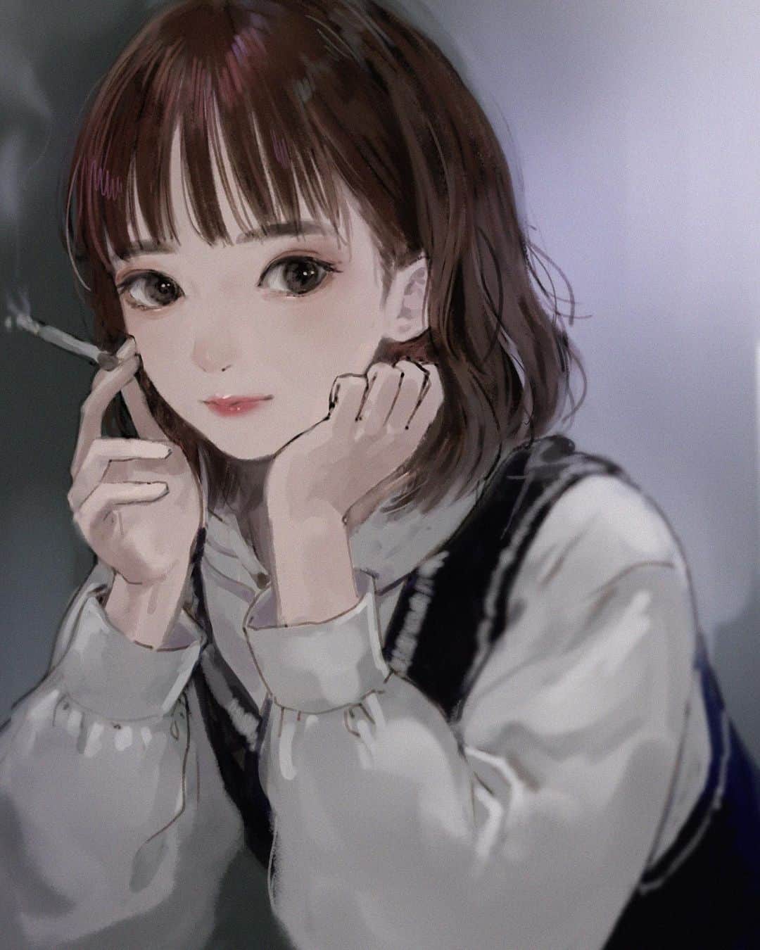 岸田メルのインスタグラム：「#artwork #Illust #Illustrator #drawing  #일러스트 #드로잉 #그림스타그램 #미술 #스케치 #插图 #插图画家 #イラストレーター #イラスト #岸田メル」