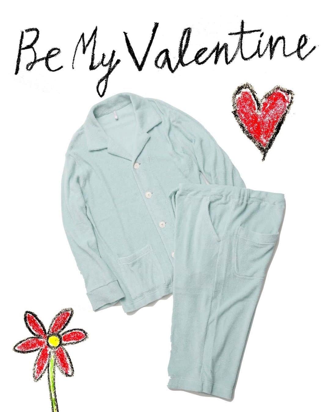bodcoさんのインスタグラム写真 - (bodcoInstagram)「Be My Valentine❣️  COTTON PILE PAJAMAS (mid-length pants) now available www.bodco.tv #ボッコ」2月14日 11時57分 - bodco_official