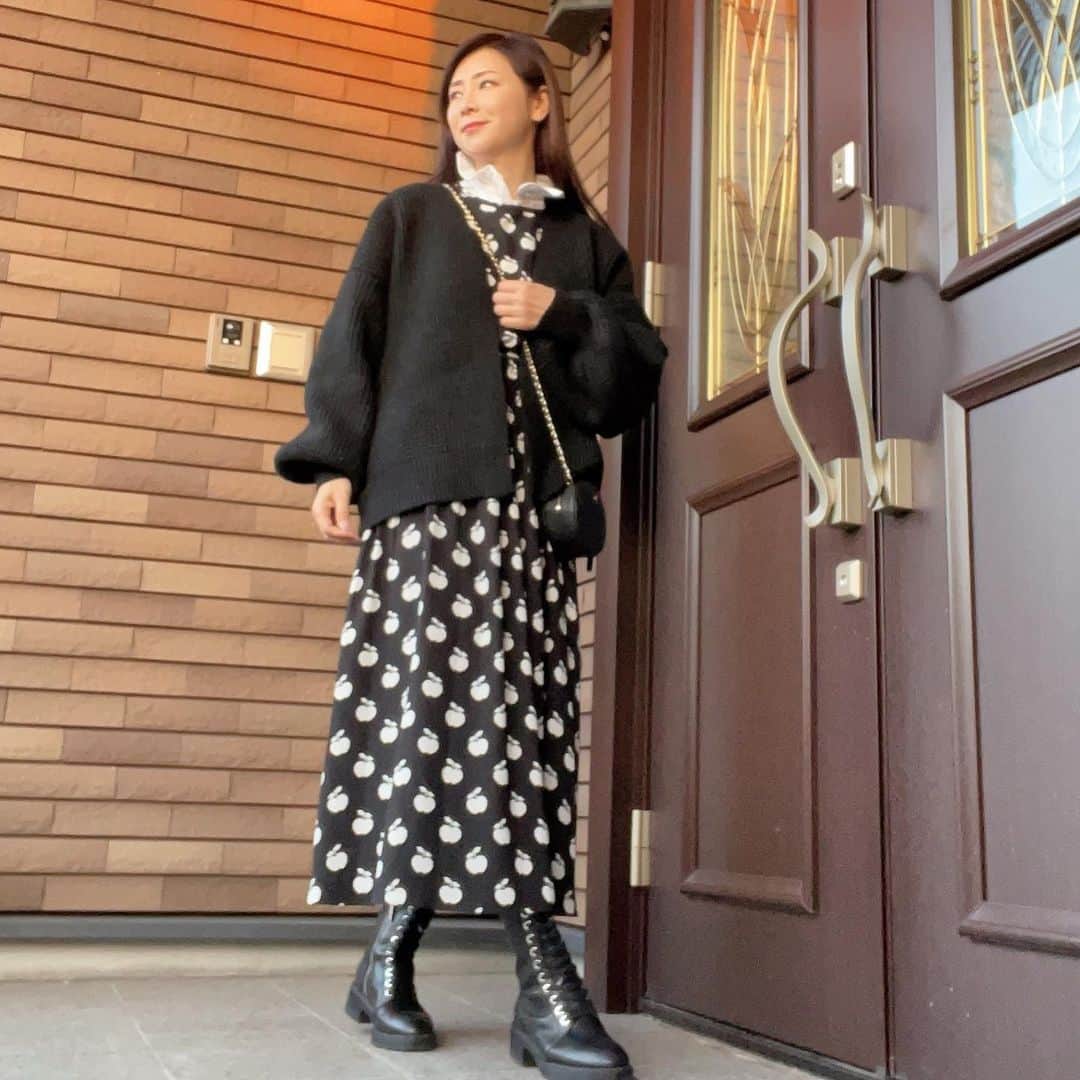水谷雅子さんのインスタグラム写真 - (水谷雅子Instagram)「コーデ🎶 #ワンピース#ケイトスペード #ブラウス#kenzo  #黒ガーデンガン#aer #ブーツ#zara #水谷雅子#水谷雅子beautybook50の私  #水谷雅子の美容の秘訣シリーズ」2月14日 21時27分 - mizutanimasako